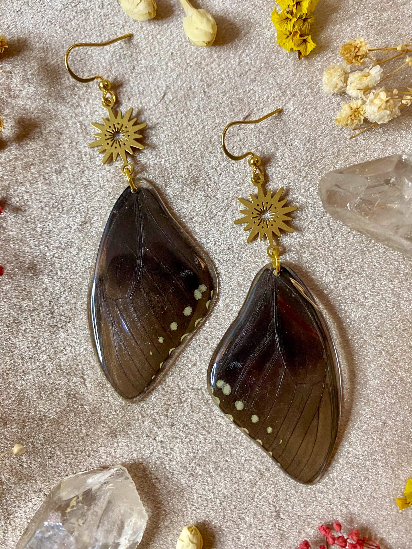 Black Butterfly Earrings