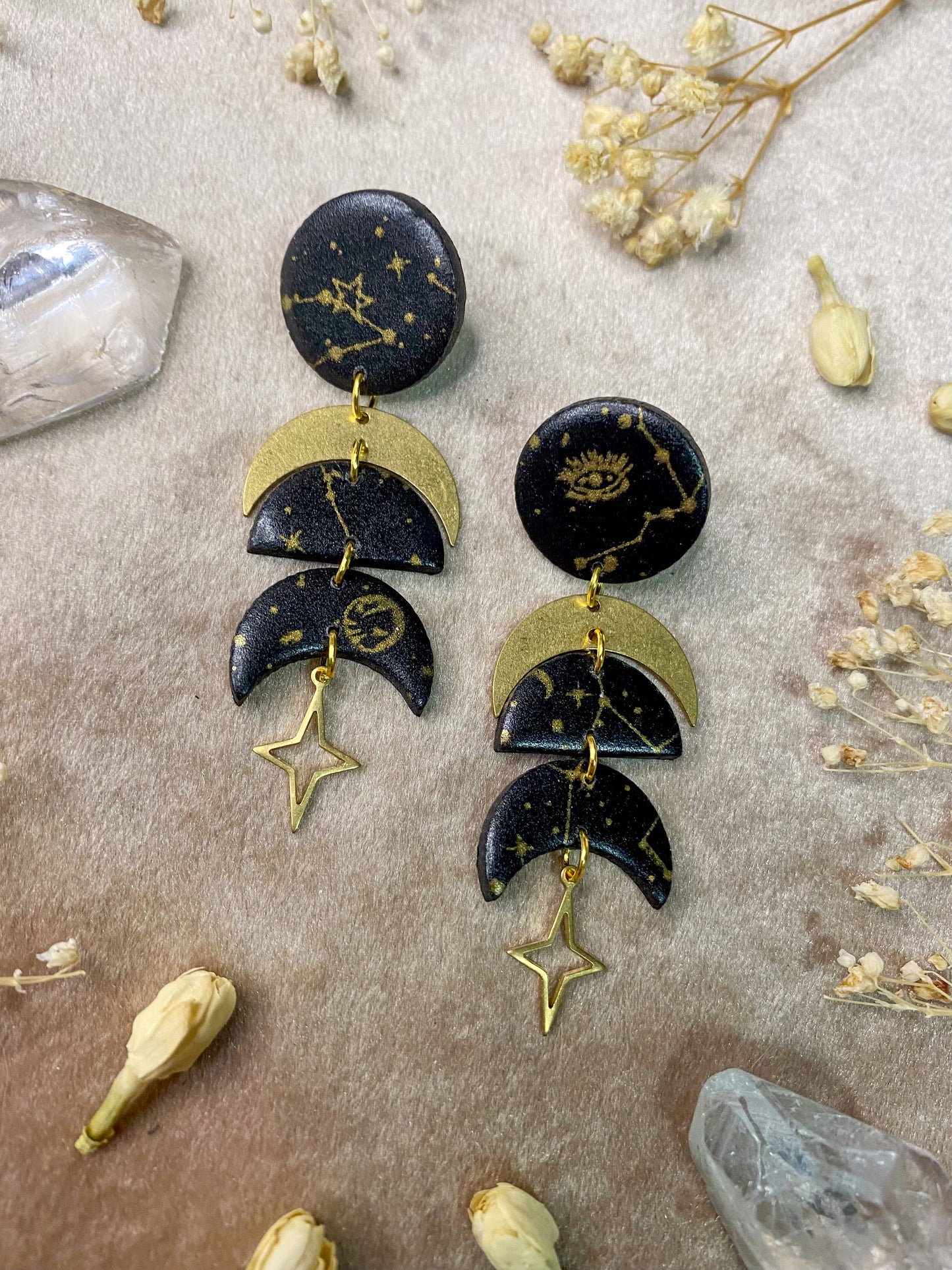 Constellation Moon Phase Earrings