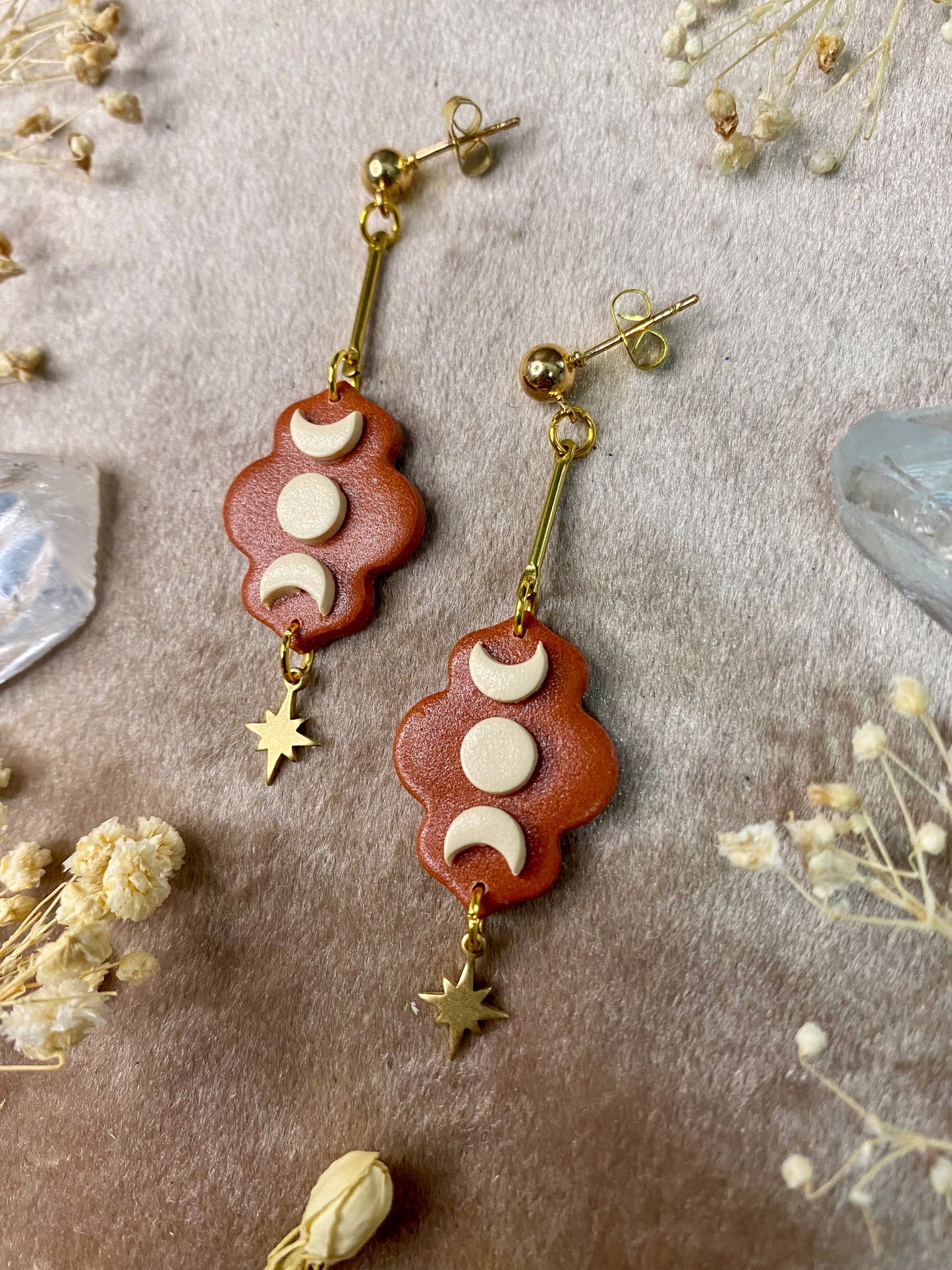 Moroccan Vibe Moon Phase Earrings