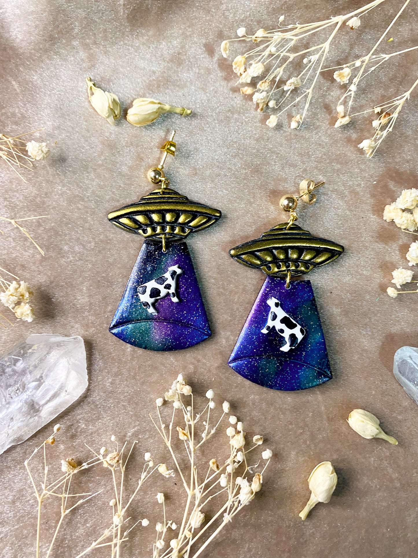 Galaxy Alien Abduction Earrings