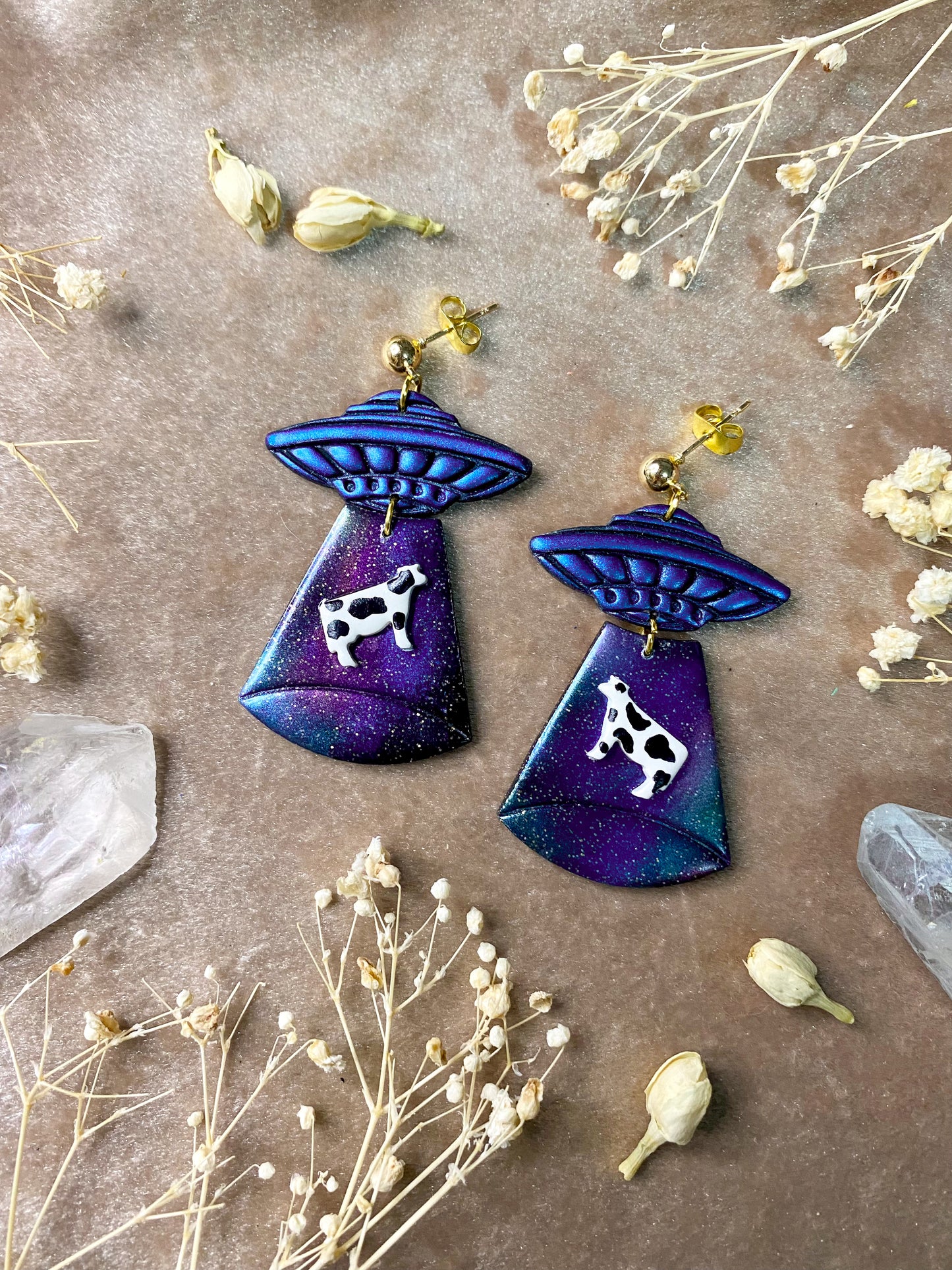 Galaxy Alien Abduction Earrings