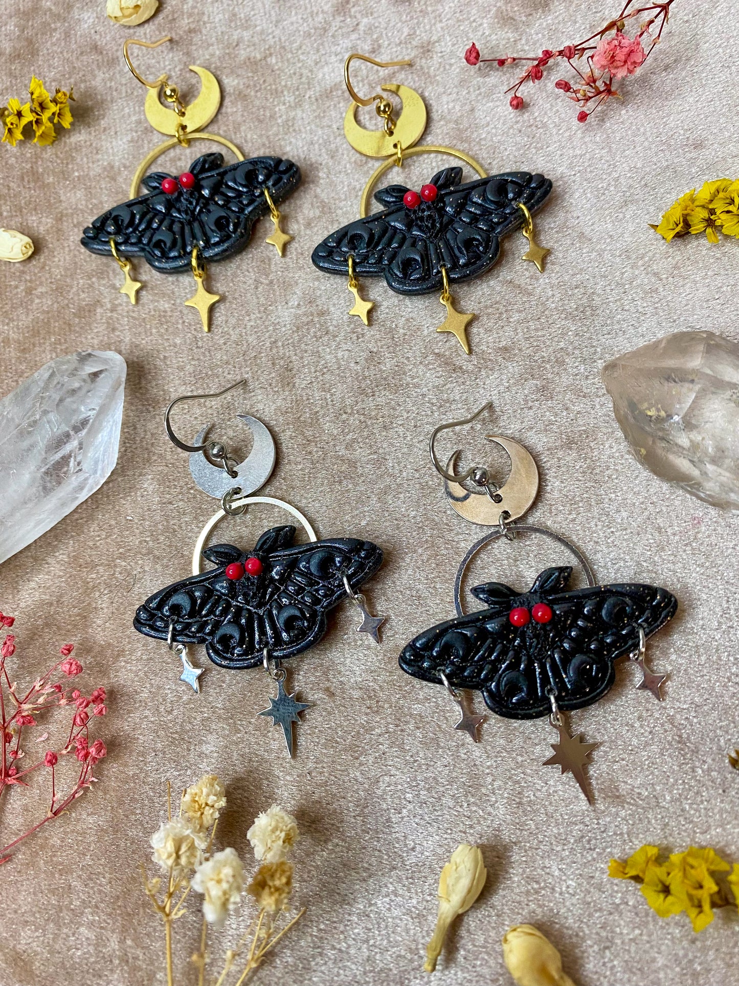 Mothman Earrings