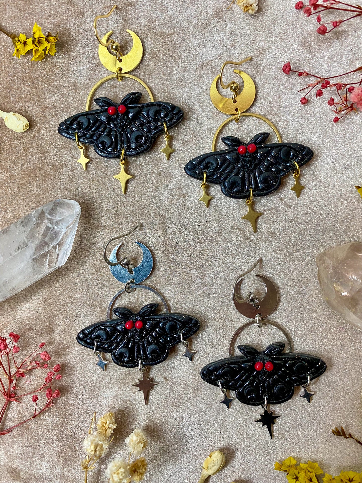 Mothman Earrings