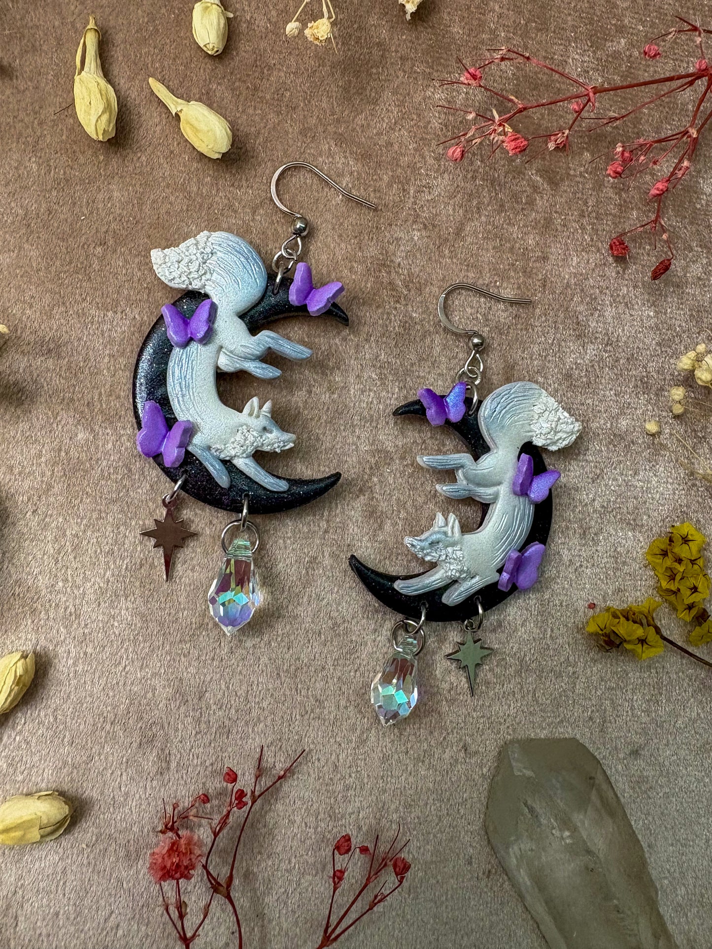 Moon Fox Earrings