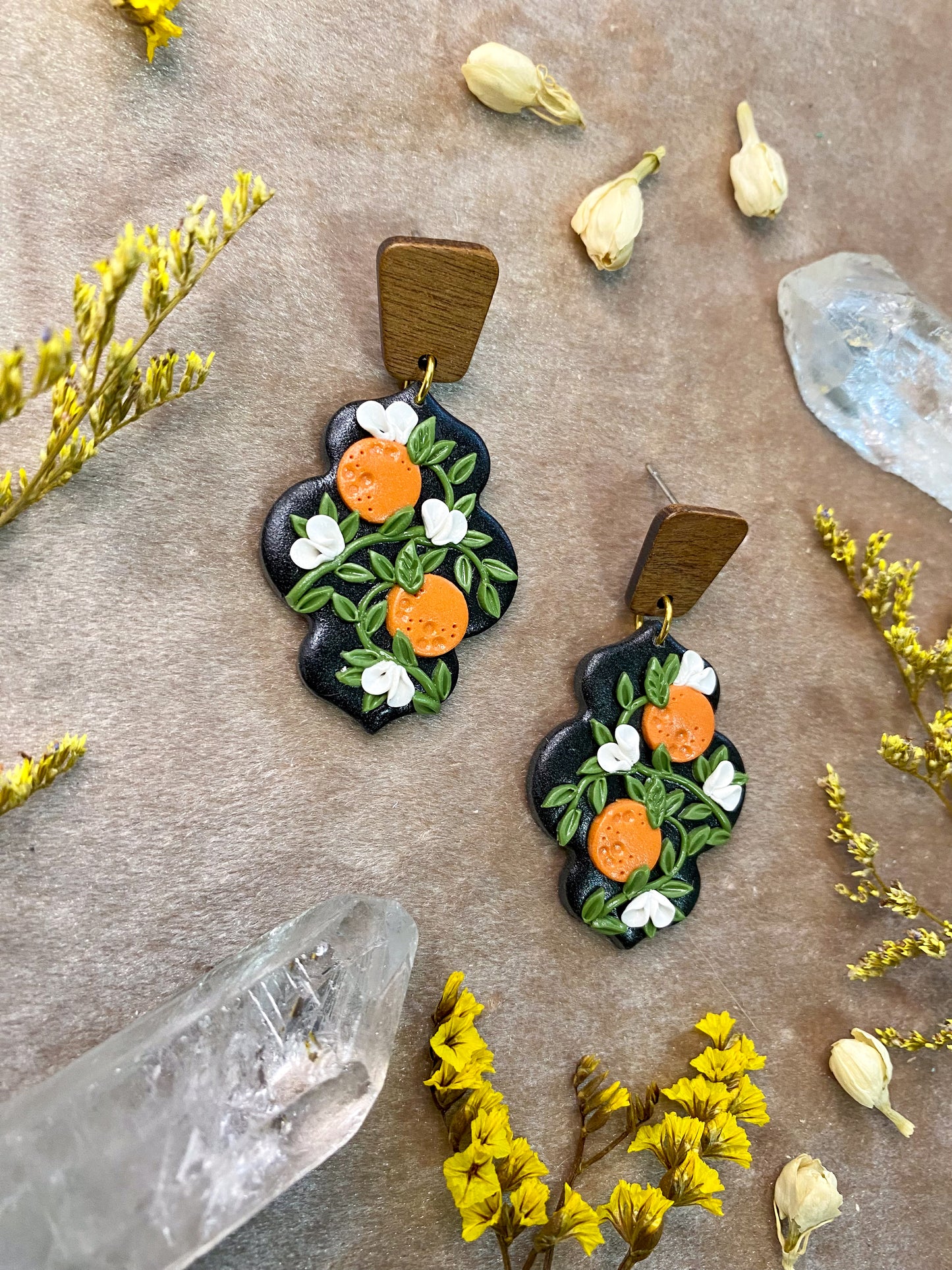 Orange Blossom Earrings