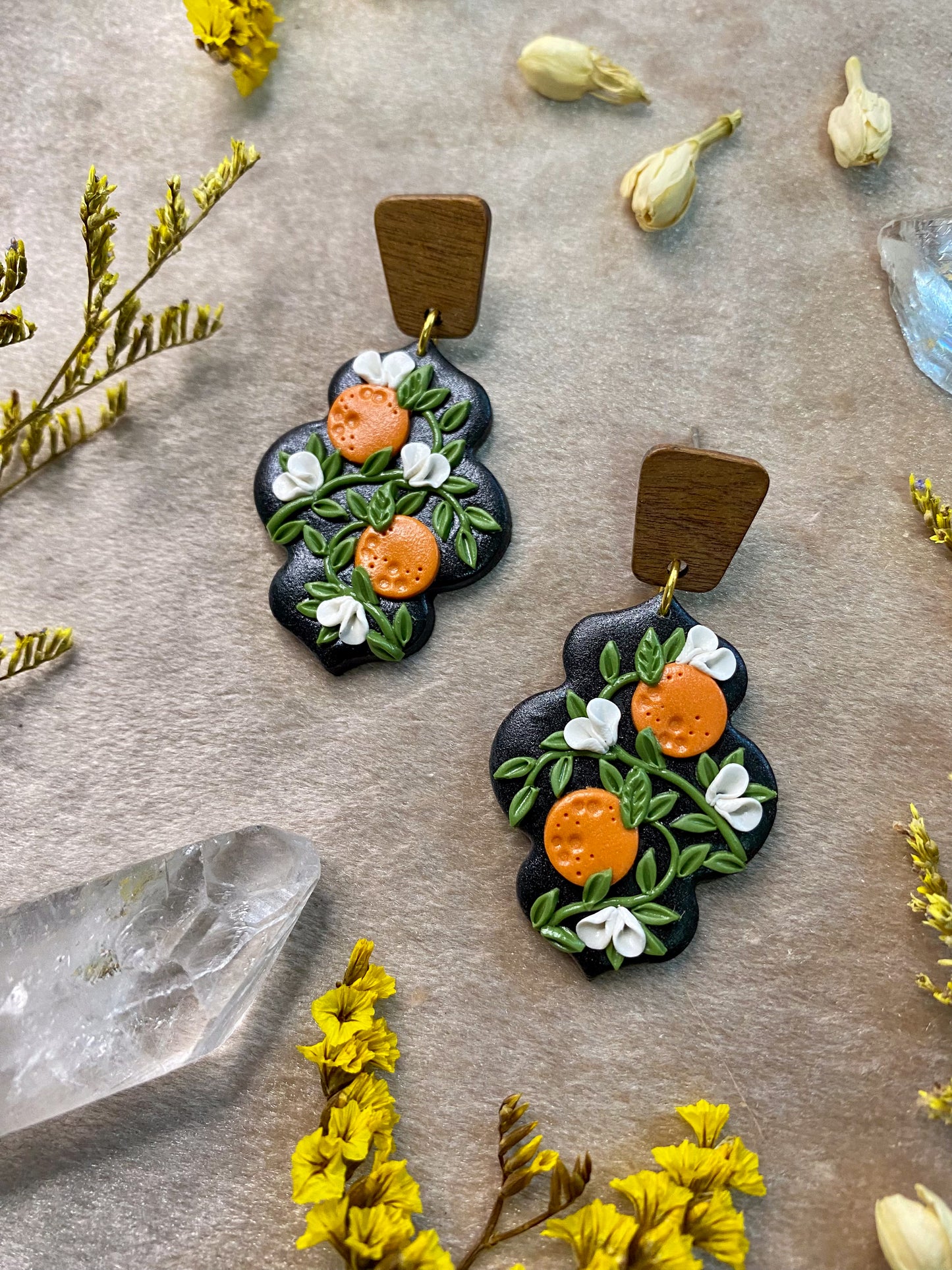 Orange Blossom Earrings