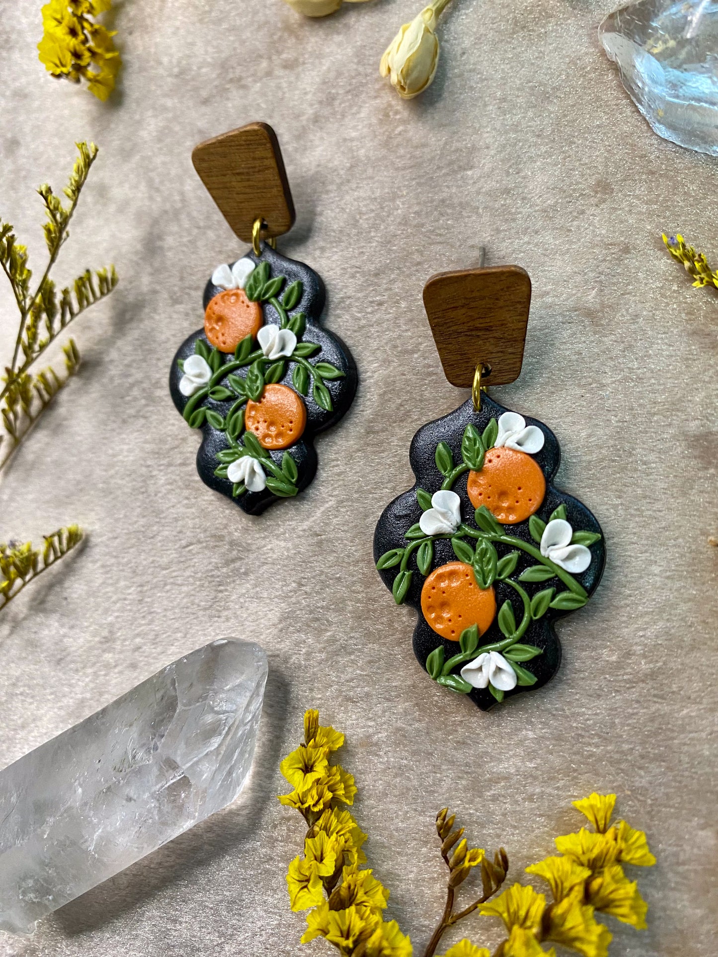 Orange Blossom Earrings
