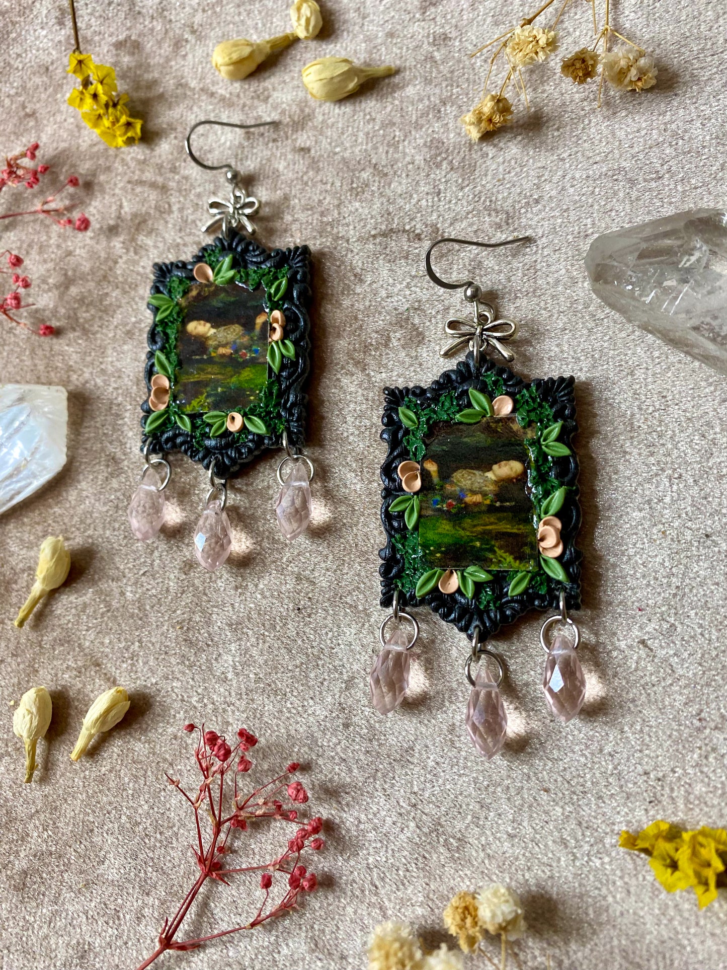 Millais' "Ophelia" Painting Earrings