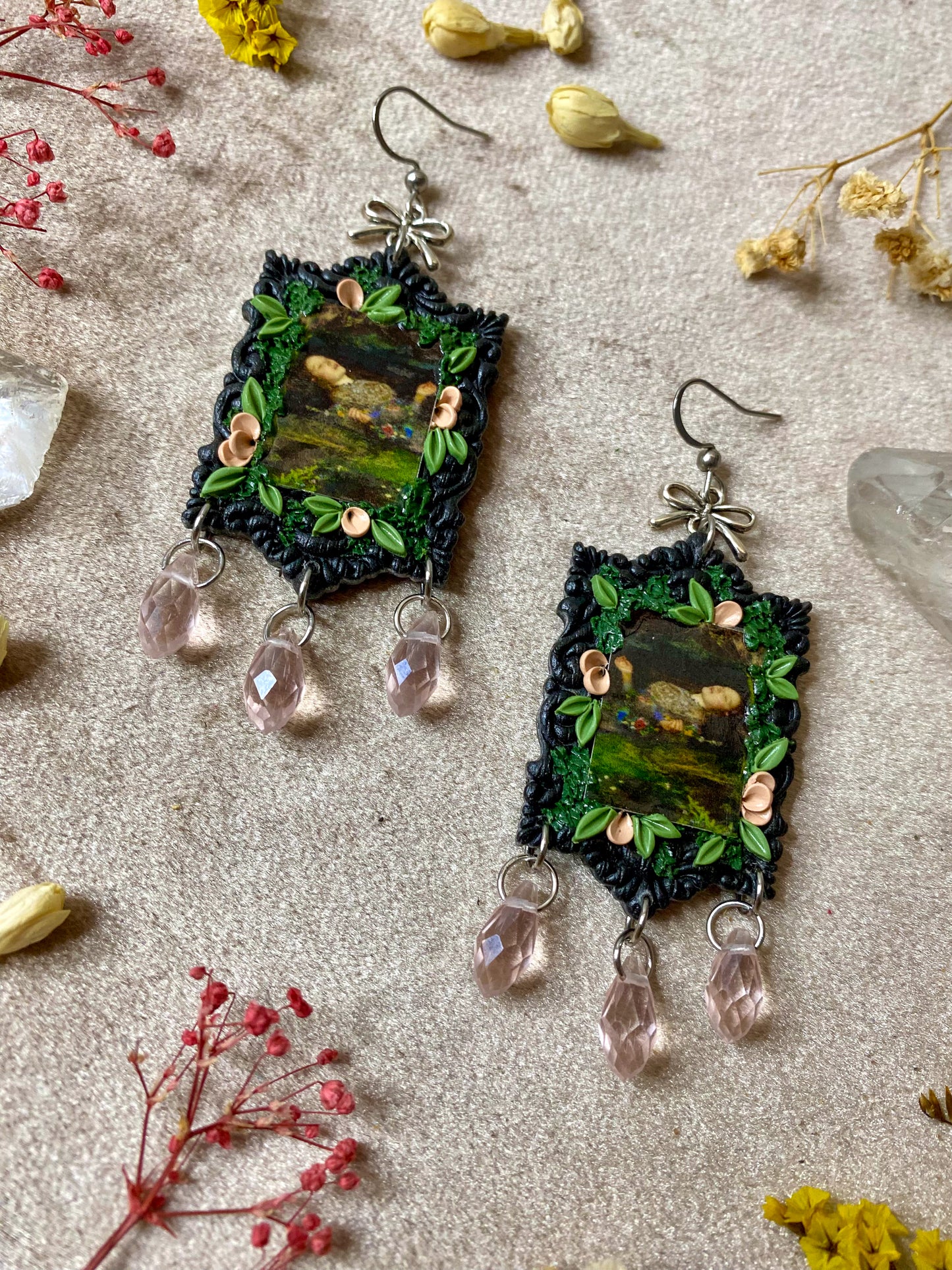 Millais' "Ophelia" Painting Earrings
