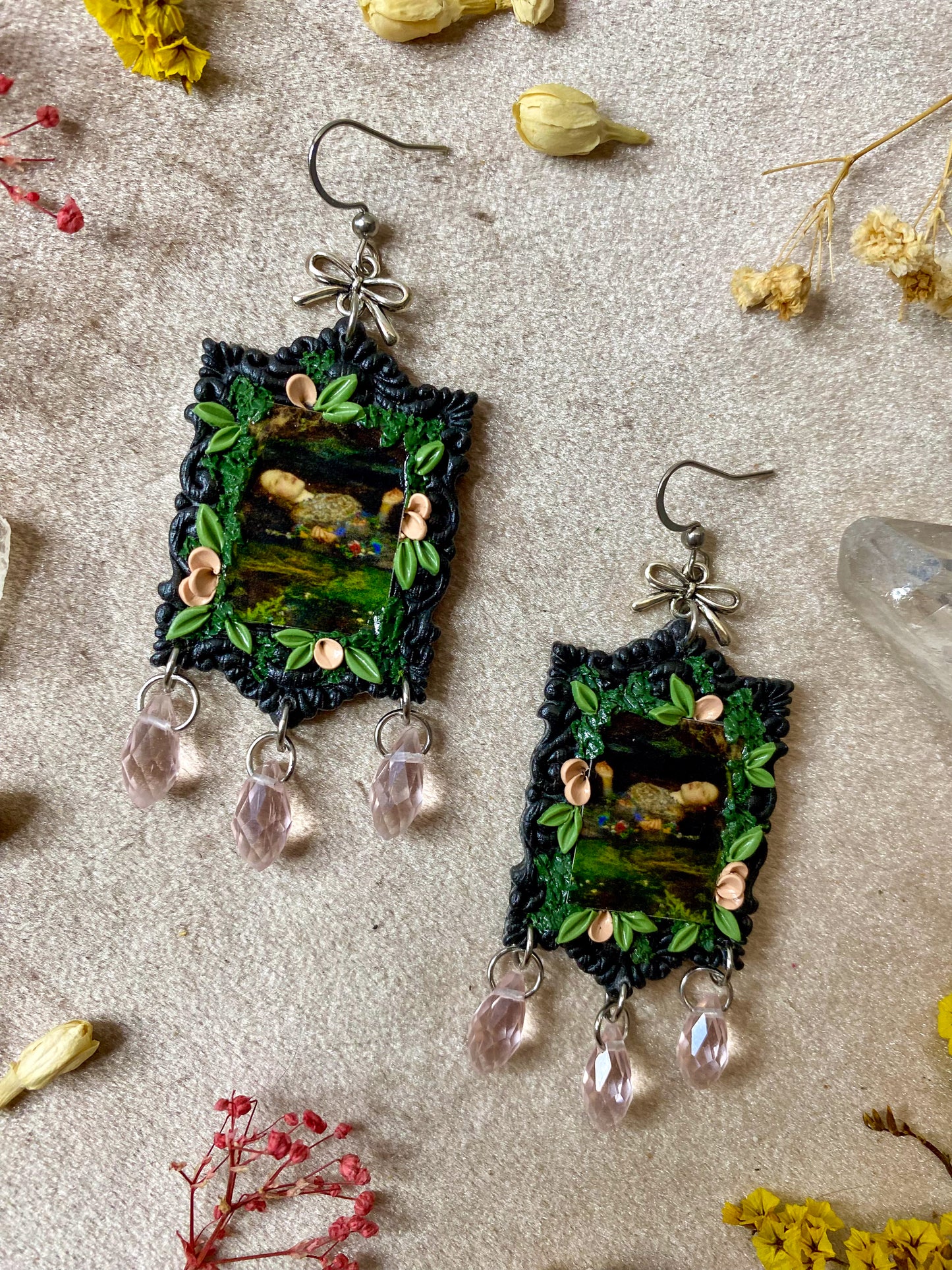Millais' "Ophelia" Painting Earrings