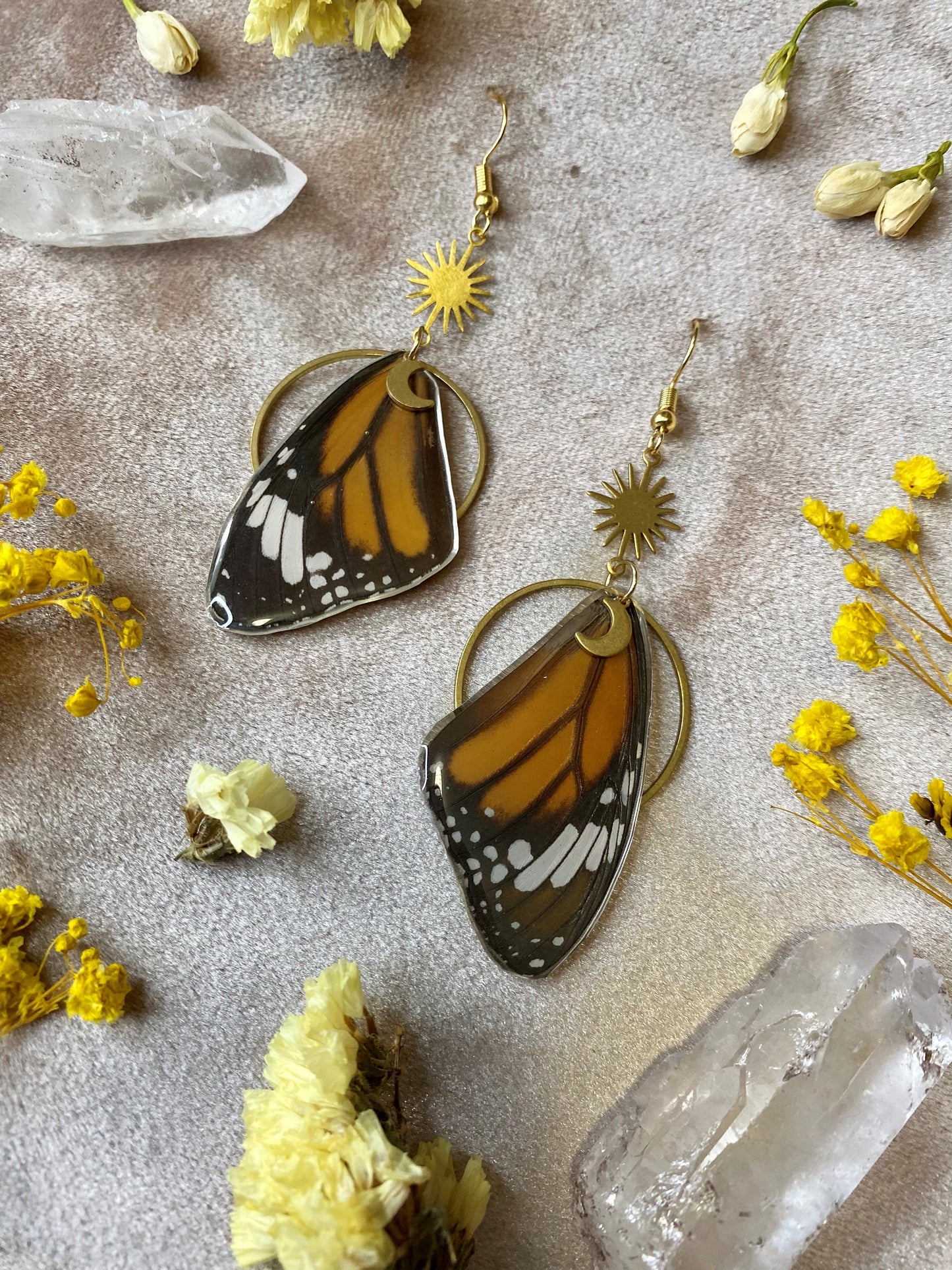 Monarch Butterfly Earrings (Top Wings)