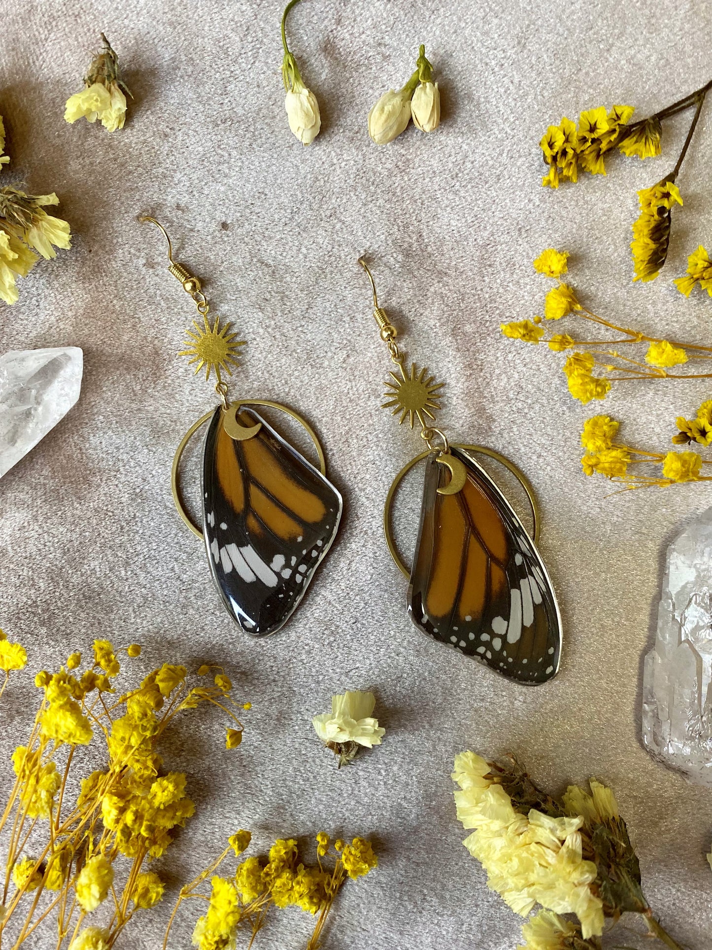 Monarch Butterfly Earrings (Top Wings)