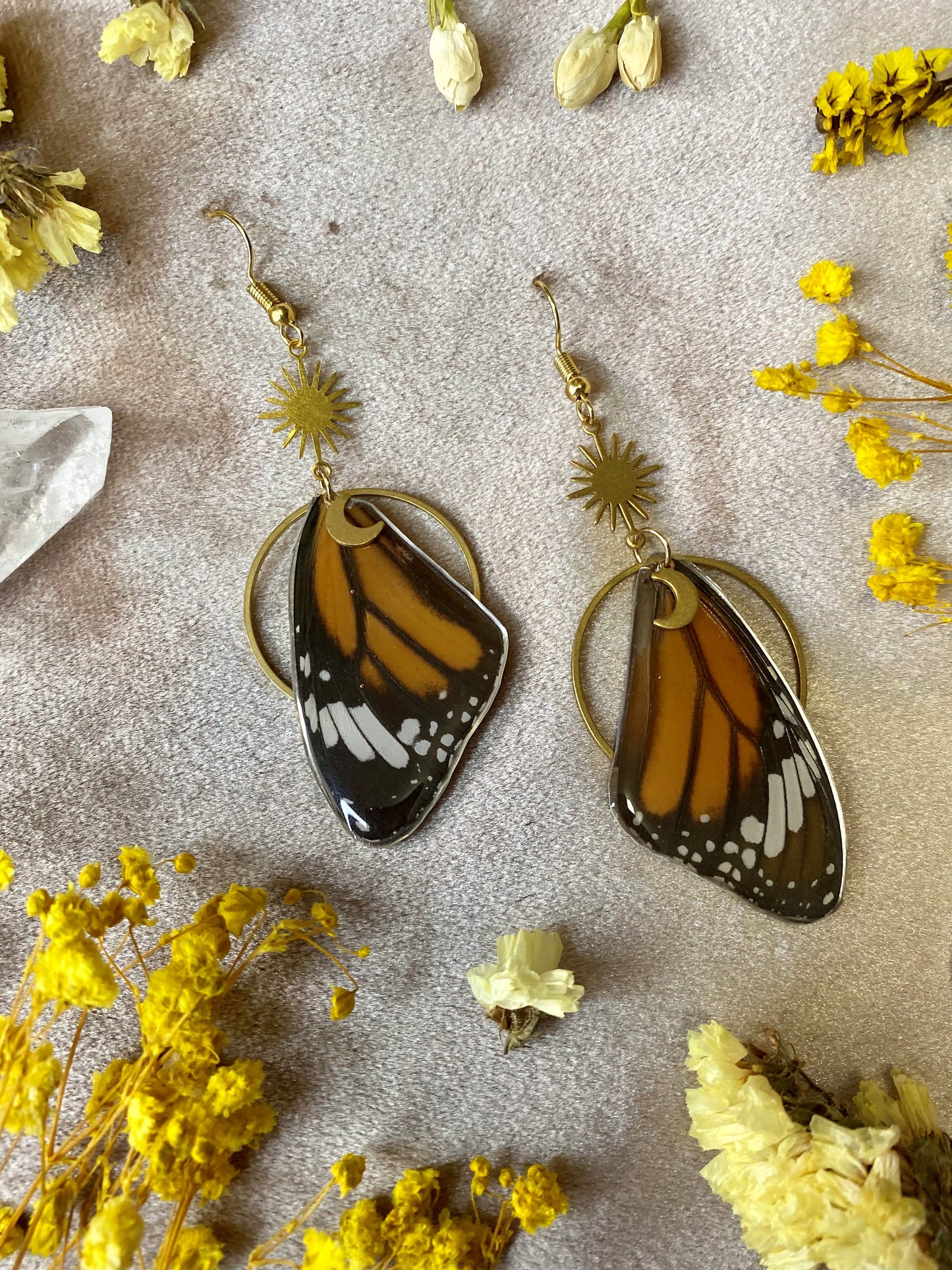 Monarch Butterfly Earrings (Top Wings)