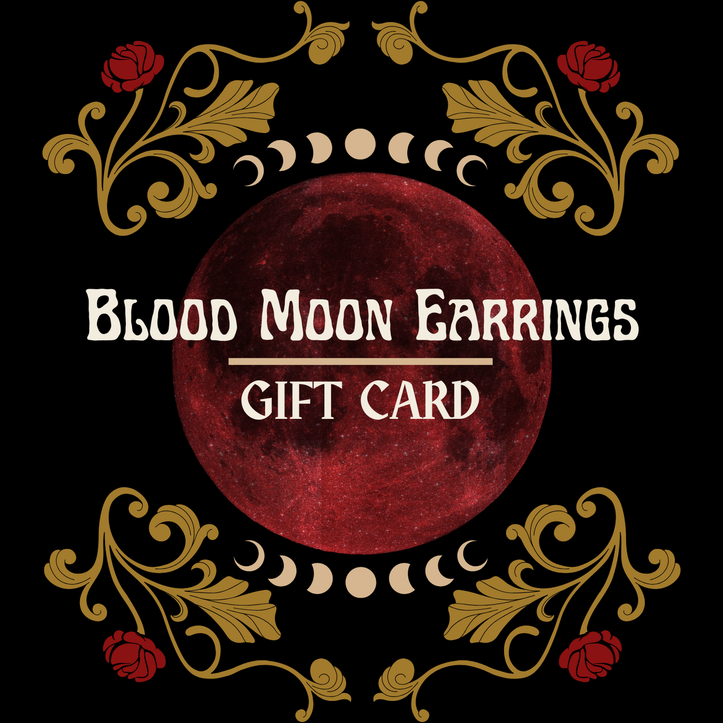 Blood Moon Earrings Gift Card