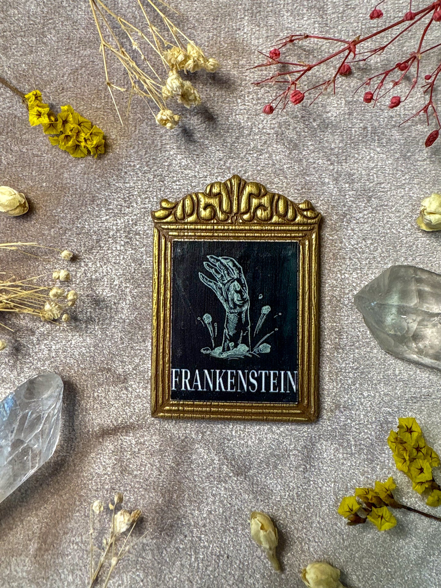 Frankenstein Book Pin