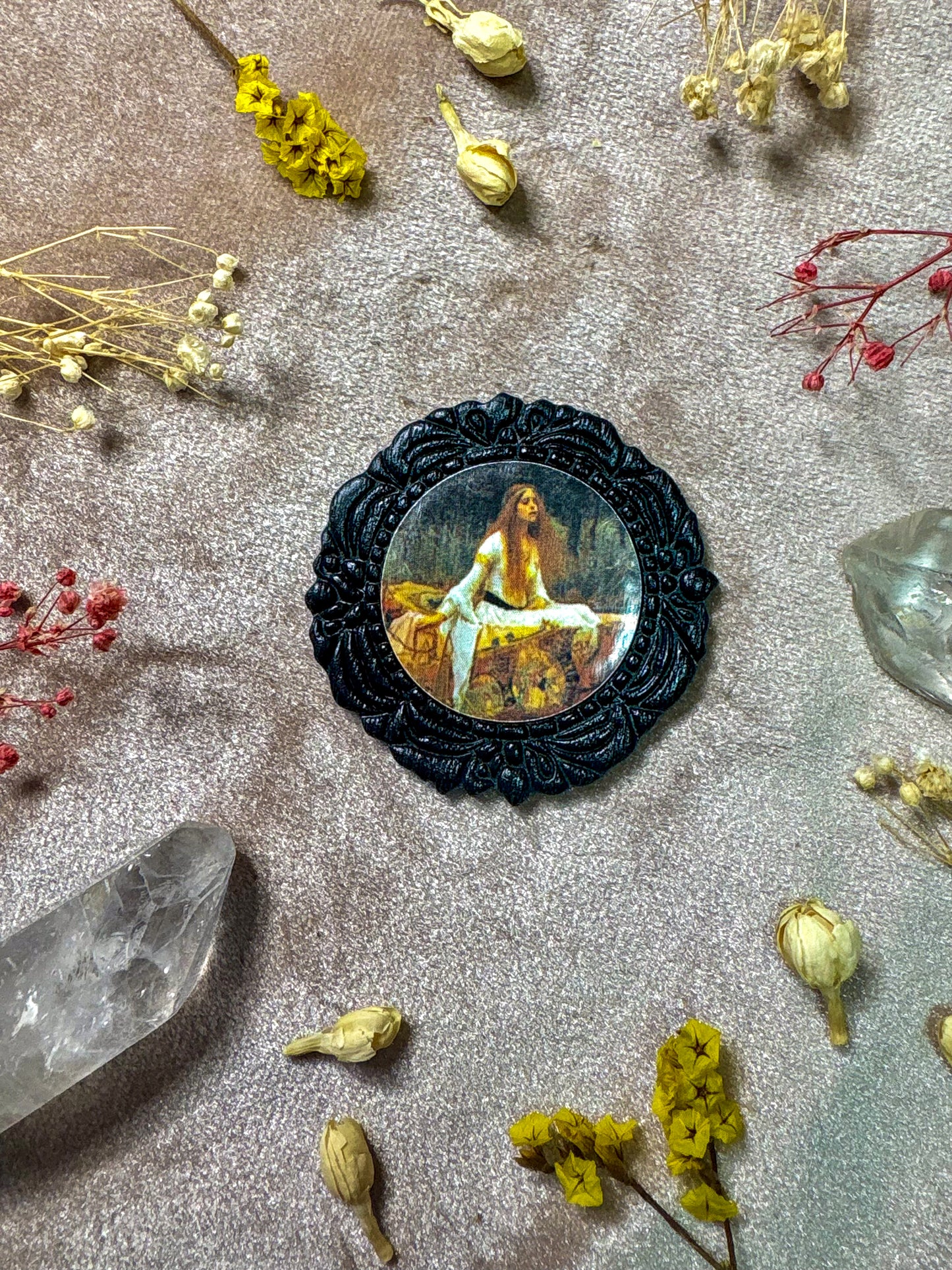Lady of the Shallot Art Pin
