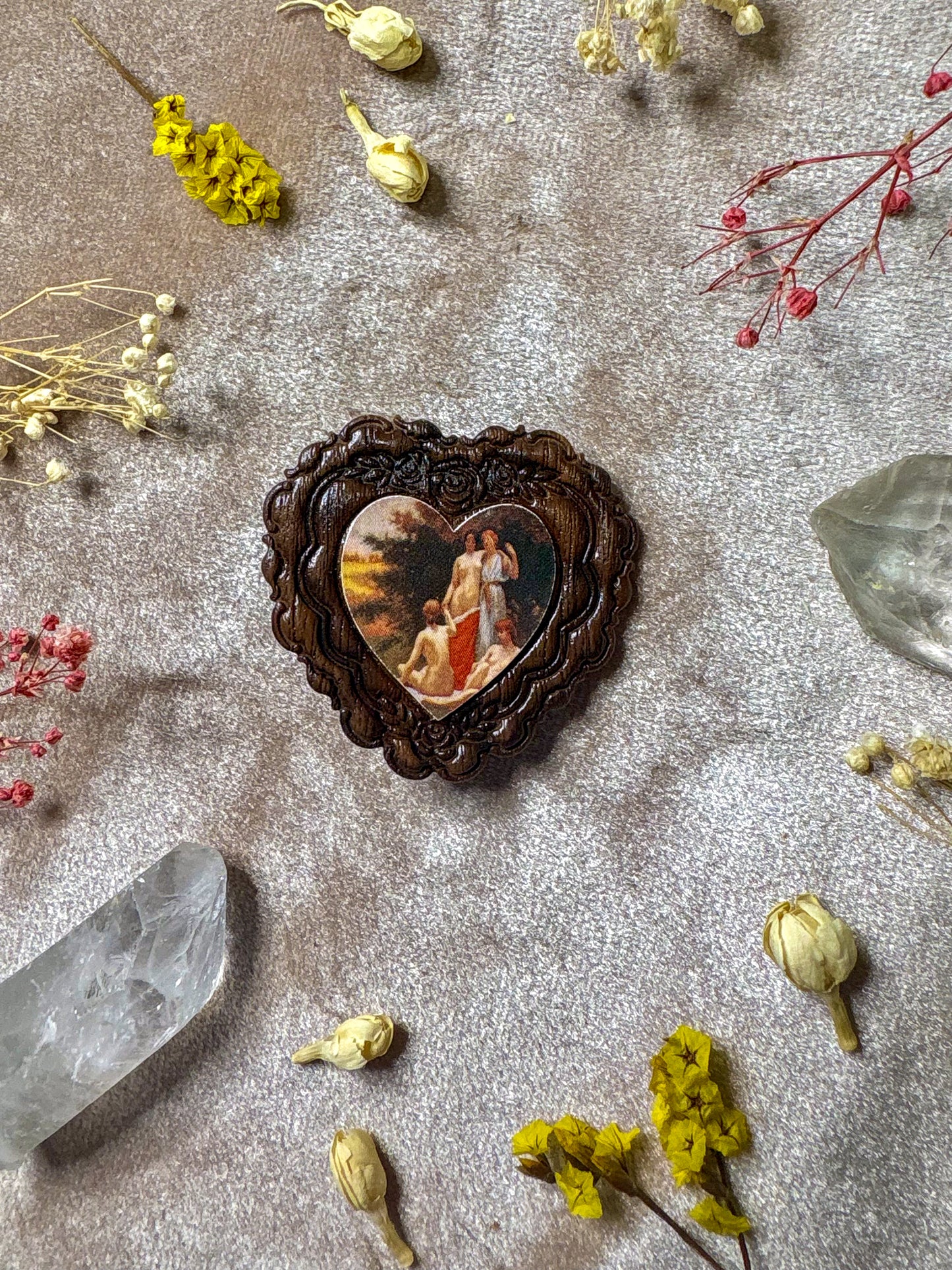 Ladies Lounging Art Pin