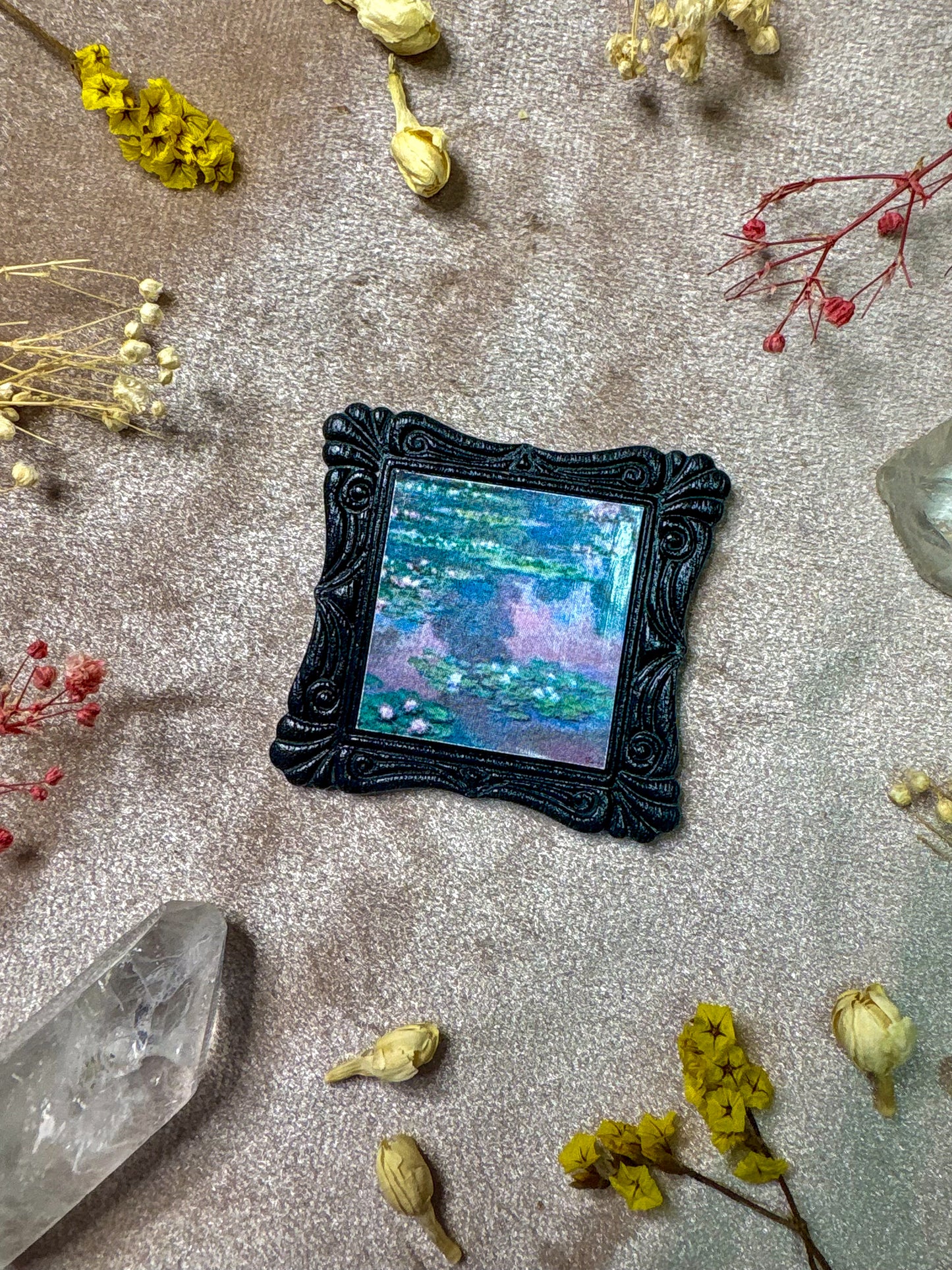 Water Lillies Art Pin