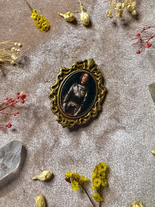 Joan of Arc Art Pin