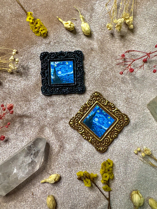 Starry Night Art Pin