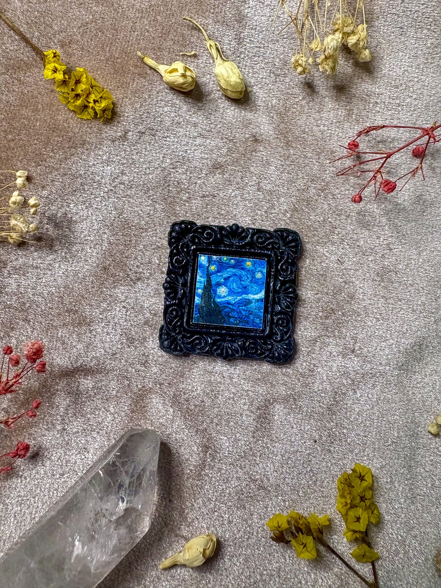 Starry Night Art Pin