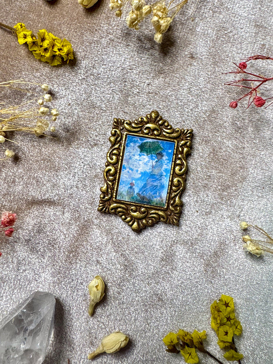 Woman with Parasol Art Pin