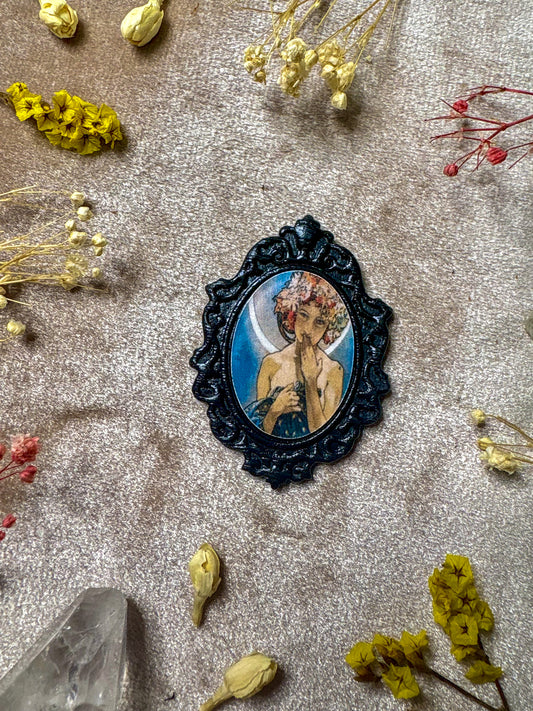 The Moon Art Pin