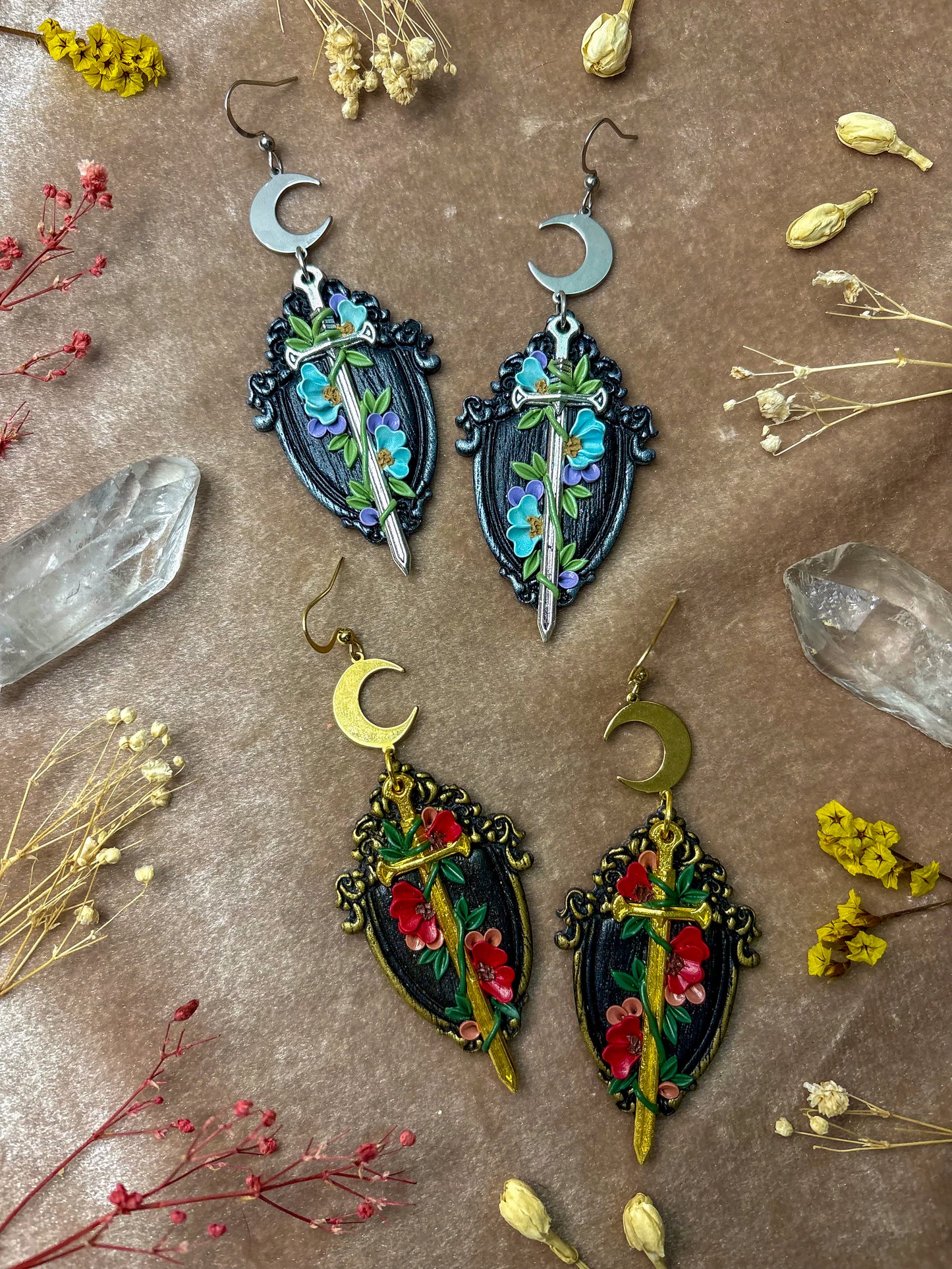 Sword Plaque Earrings