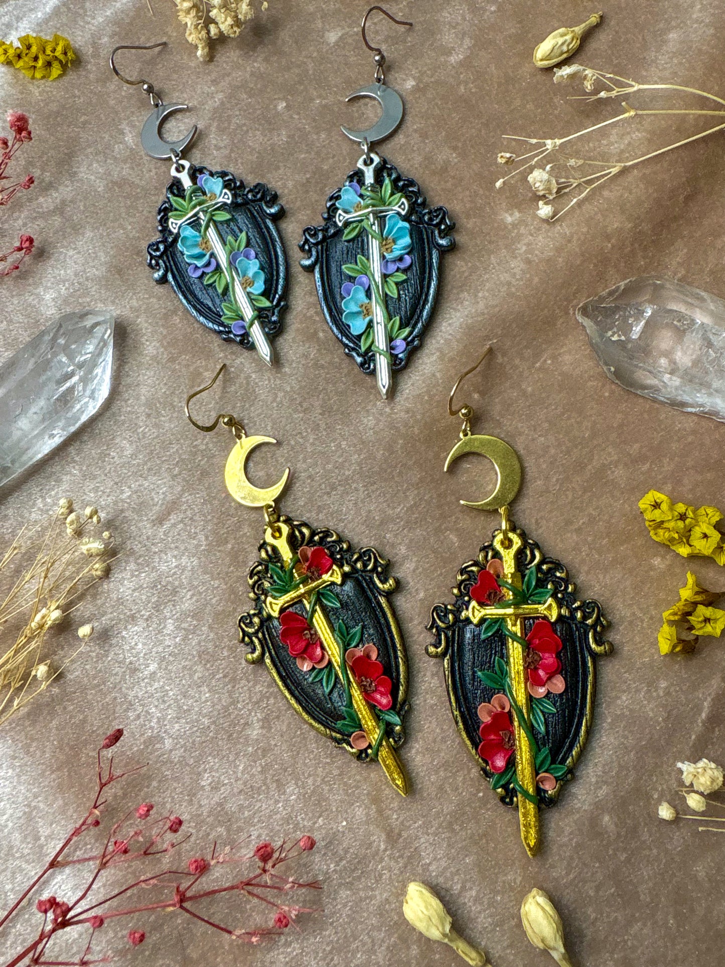 Sword Plaque Earrings