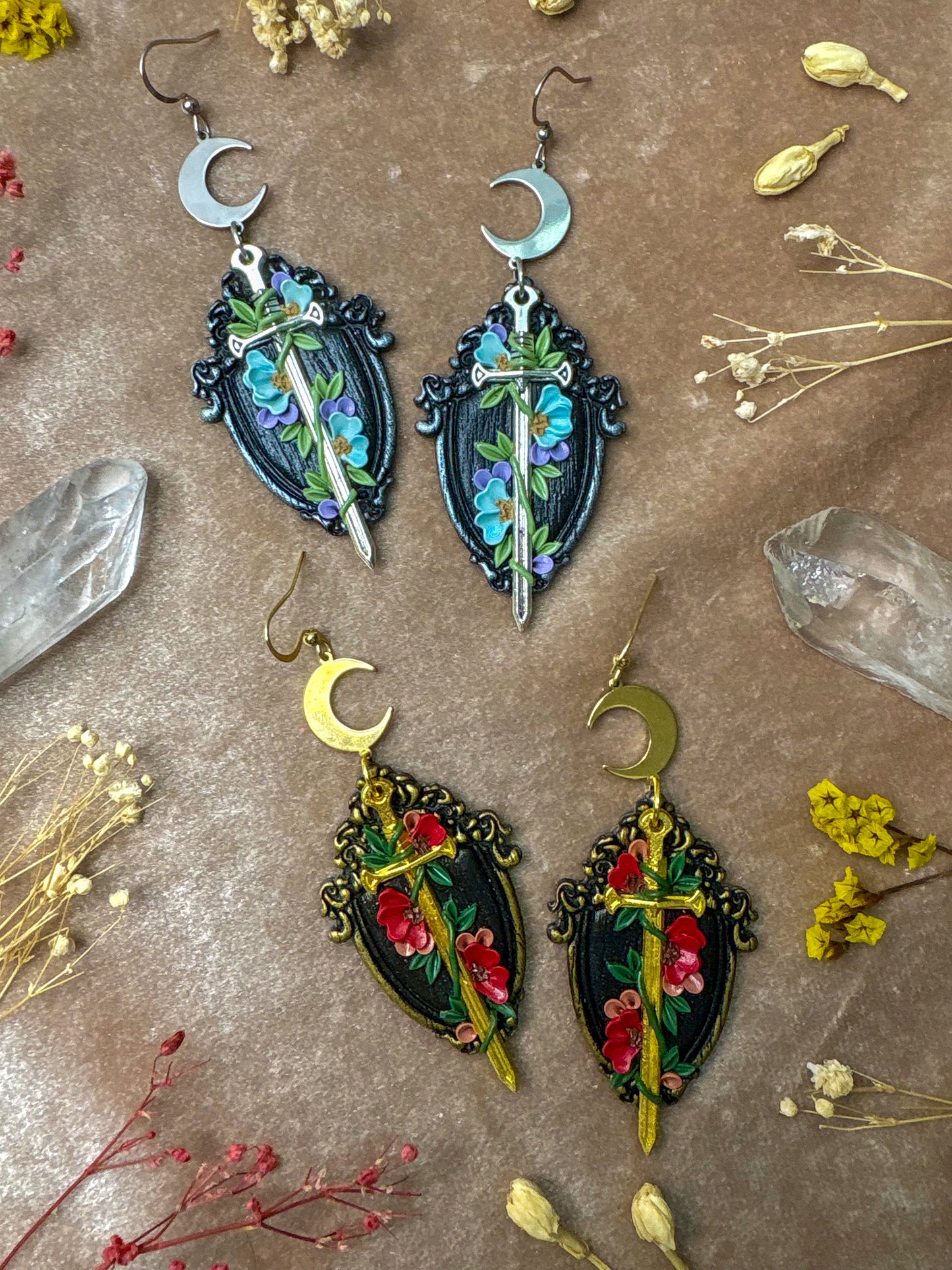 Sword Plaque Earrings