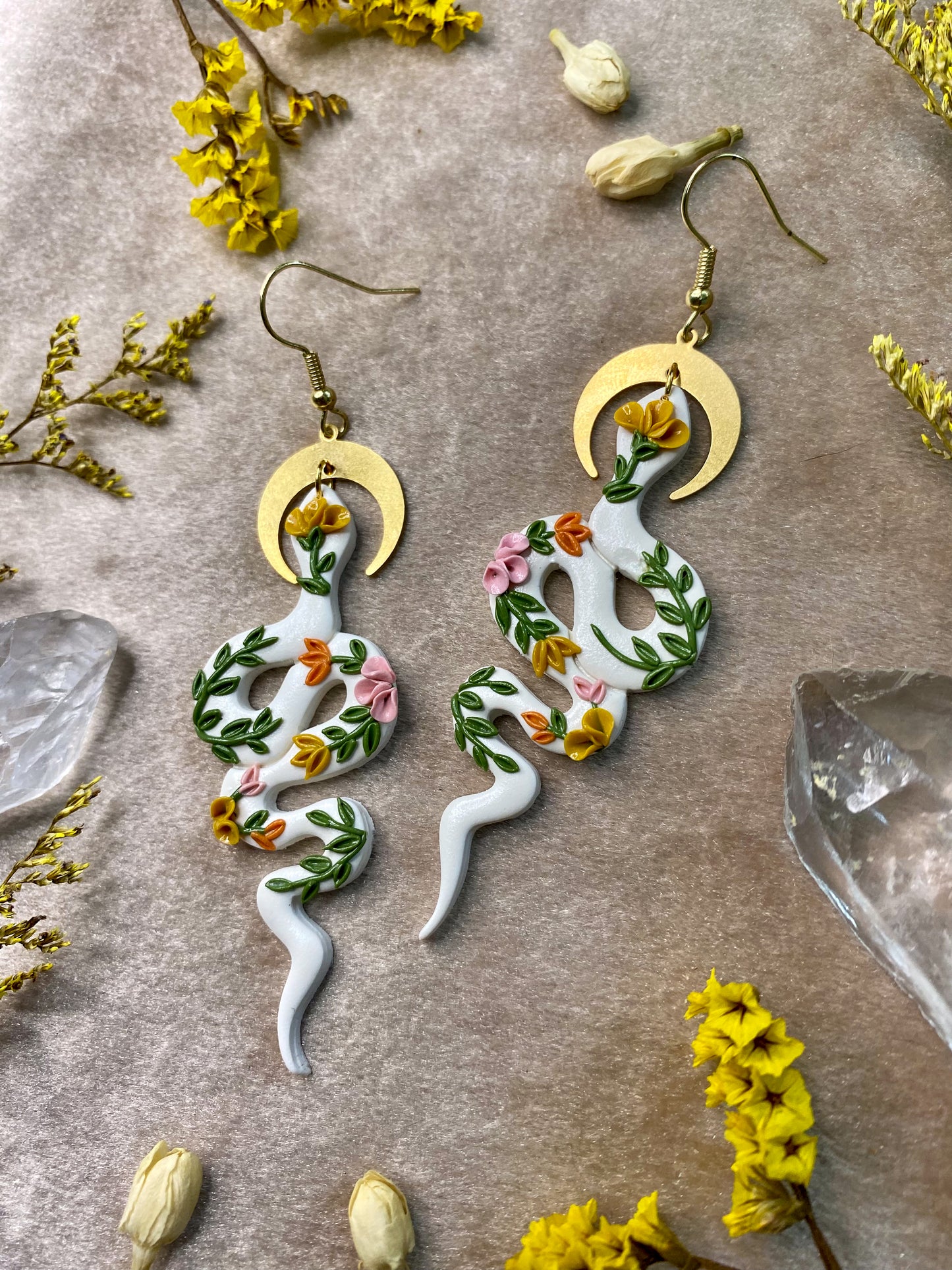 Daytime Garden Snake Earrings