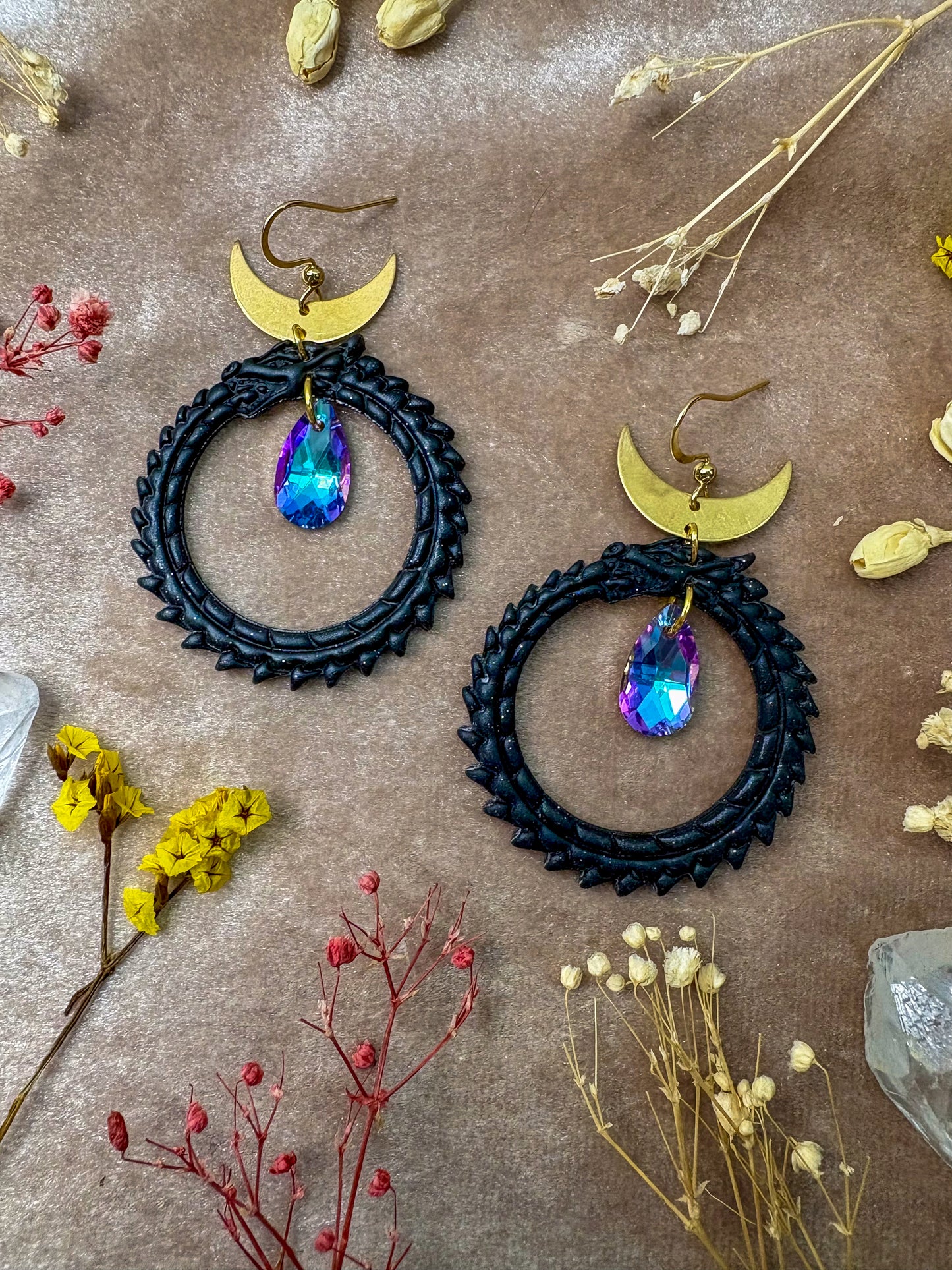 Dragon Ring Earrings