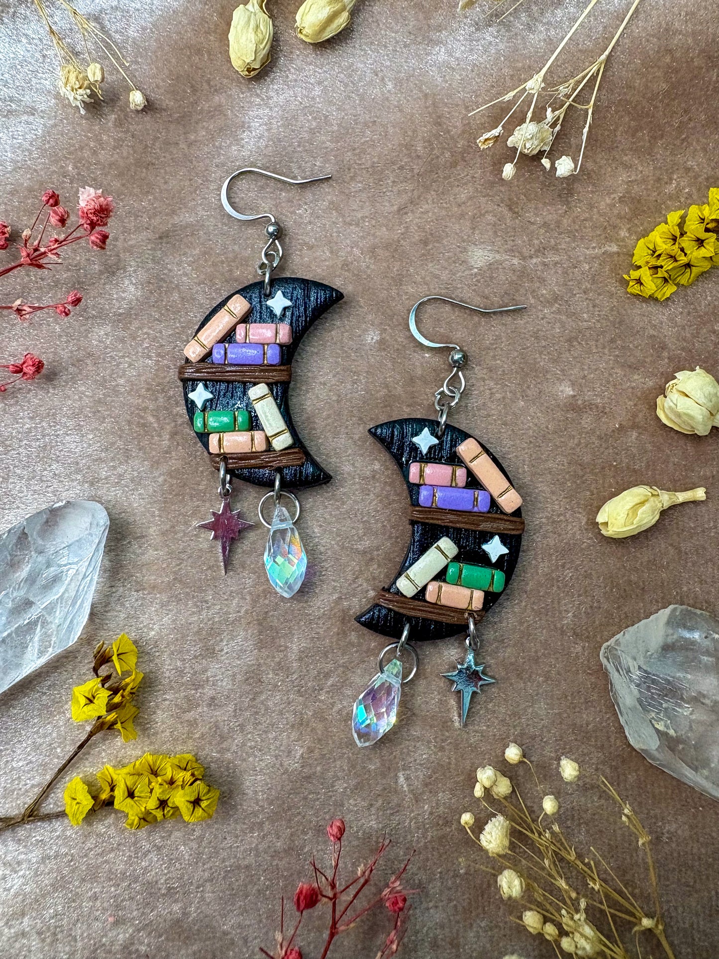 Mystical Moon Shelf Earrings
