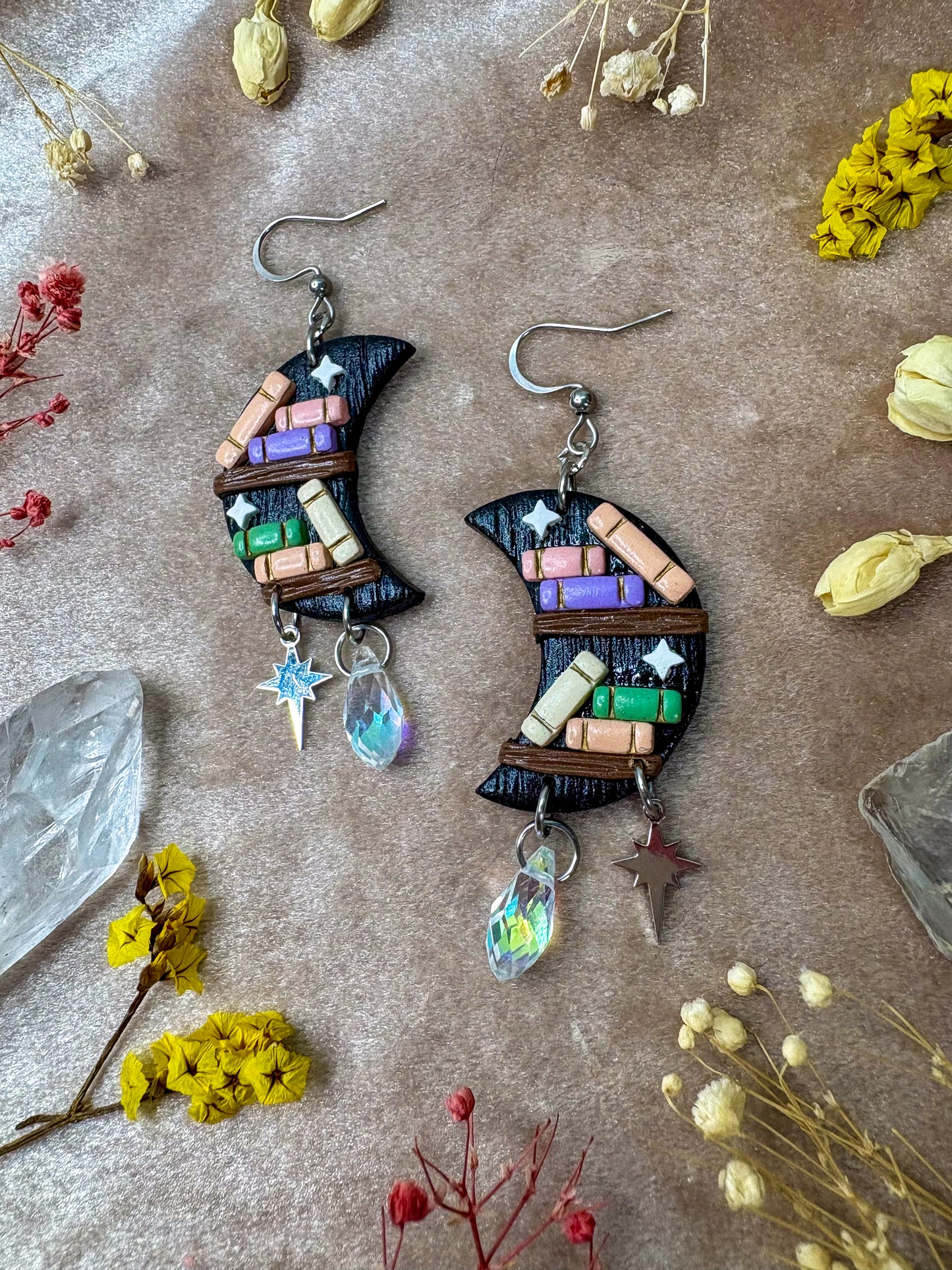 Mystical Moon Shelf Earrings