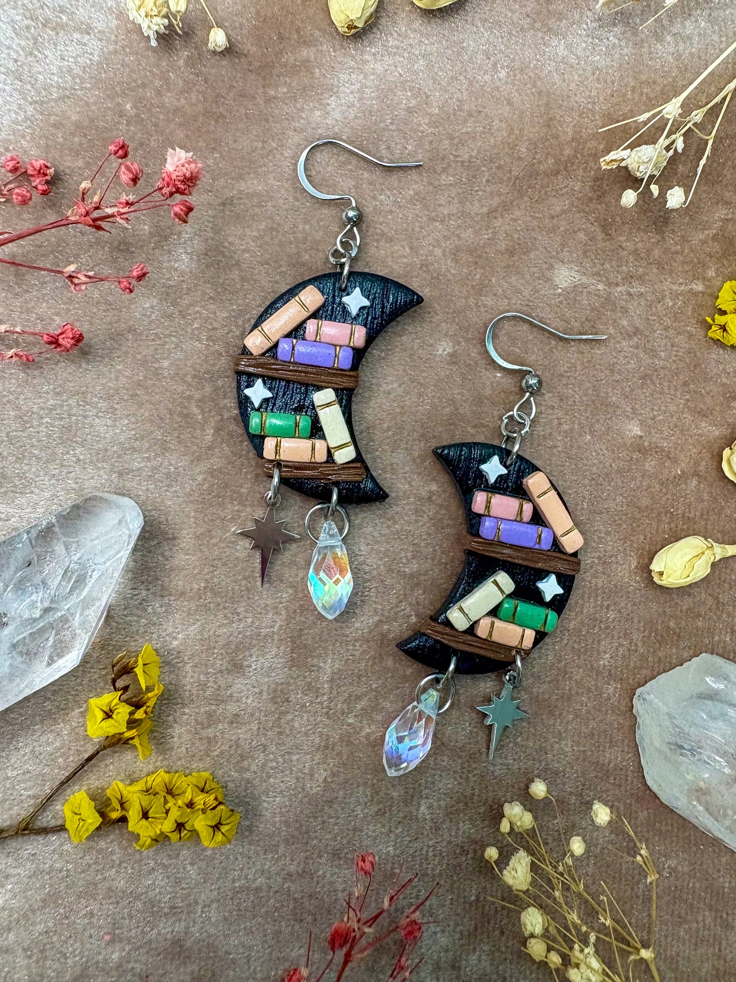 Mystical Moon Shelf Earrings