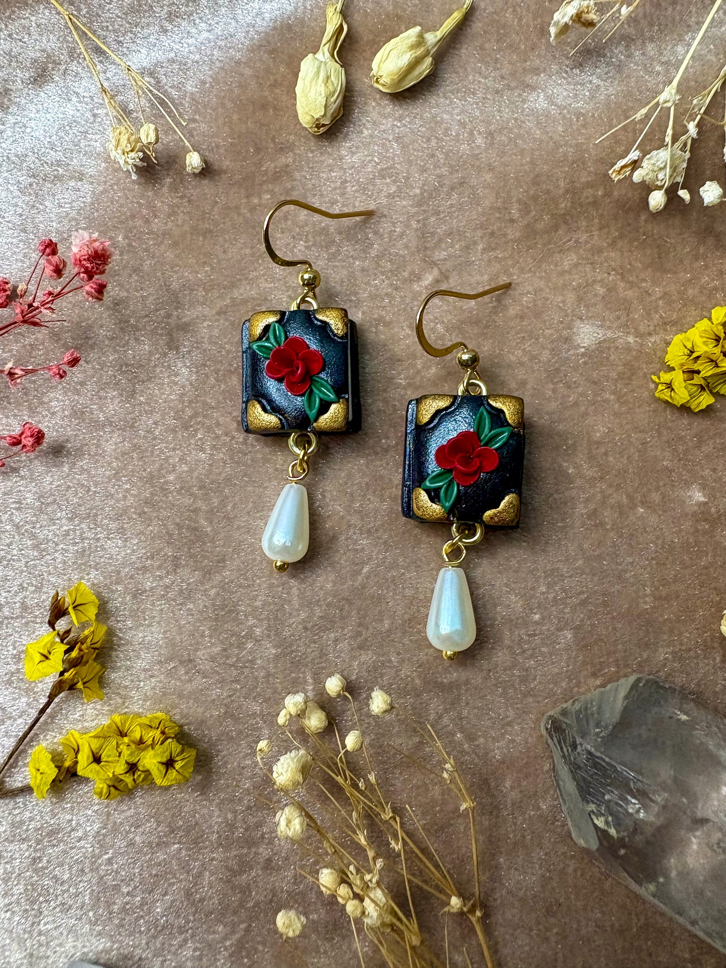 Mini Book Earrings