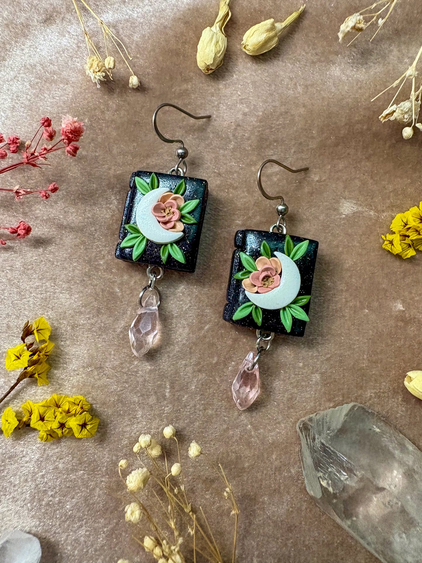 Celestial Book Earrings