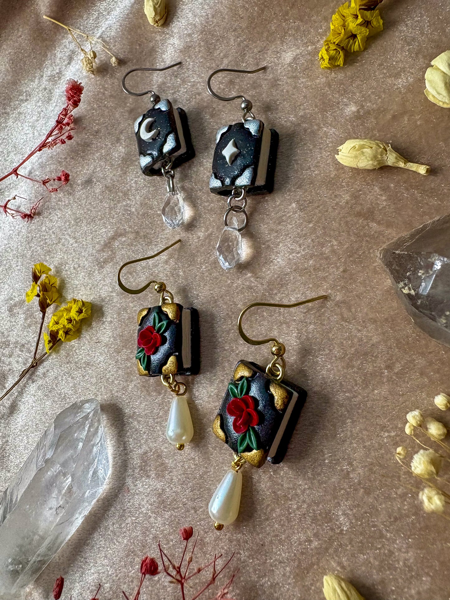 Mini Book Earrings