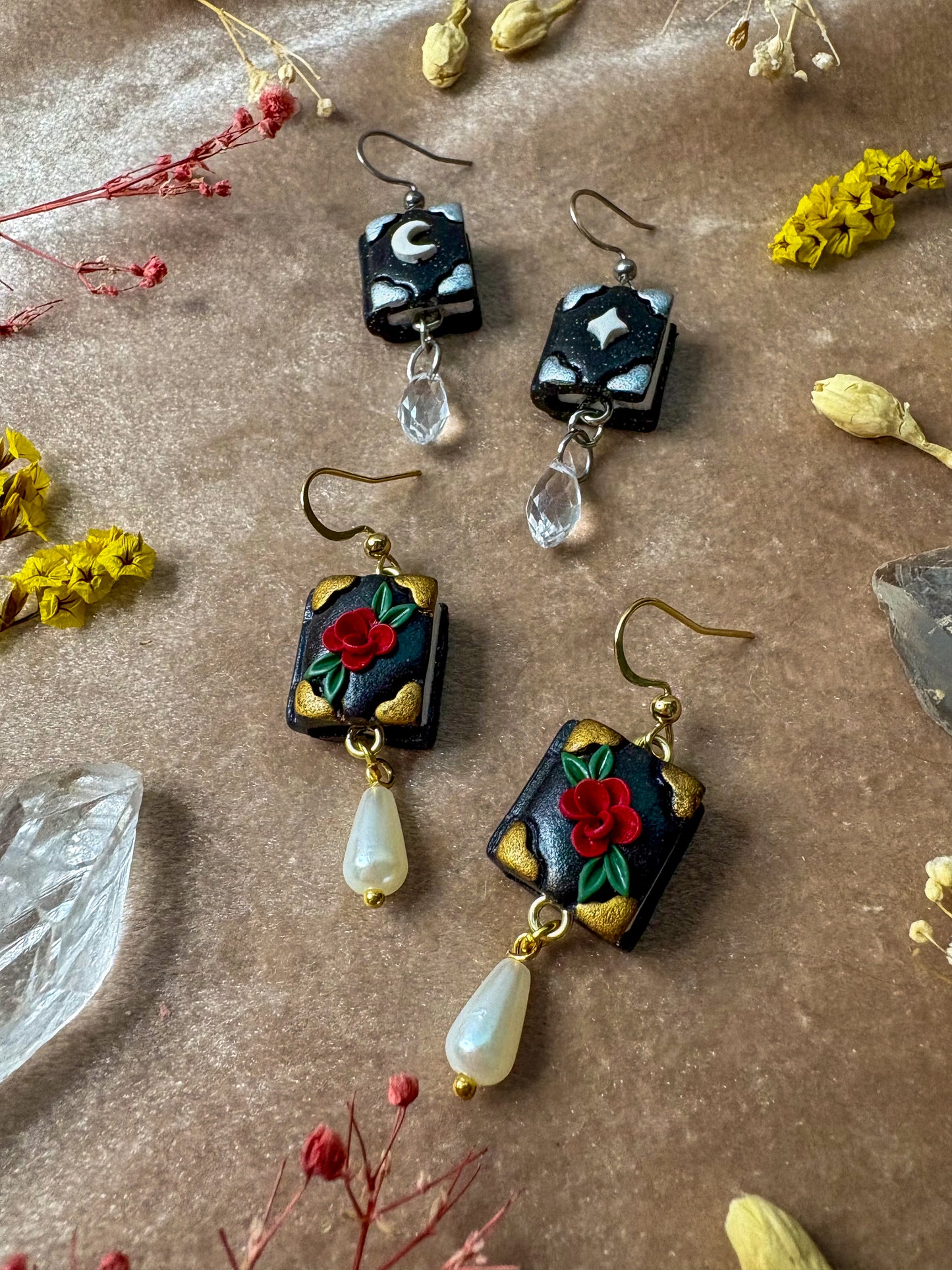 Mini Book Earrings