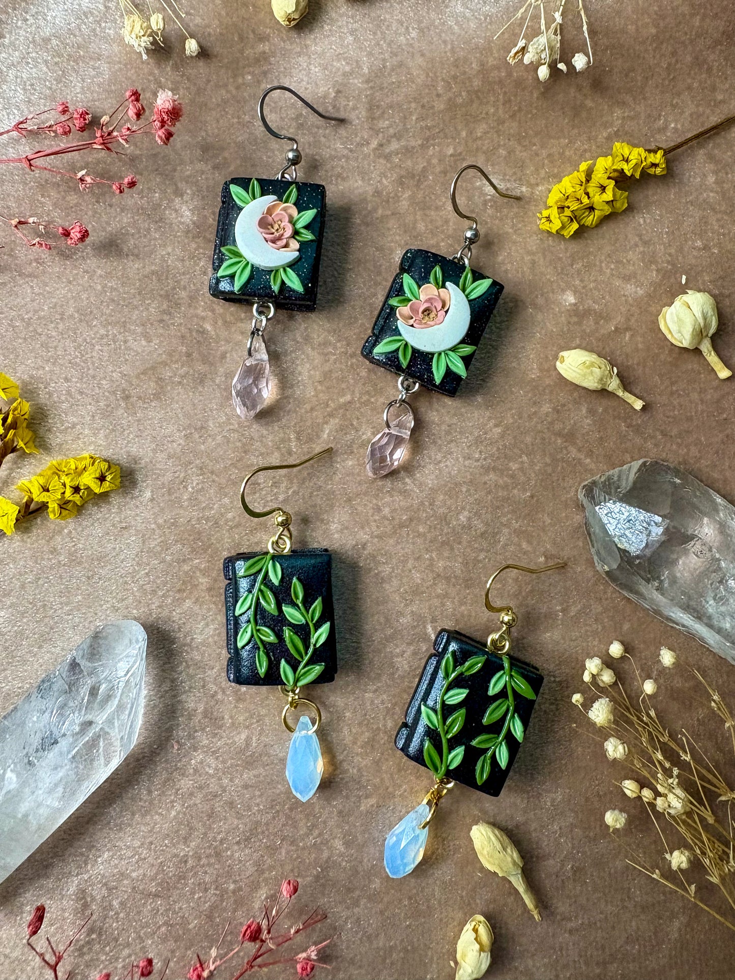 Celestial Book Earrings