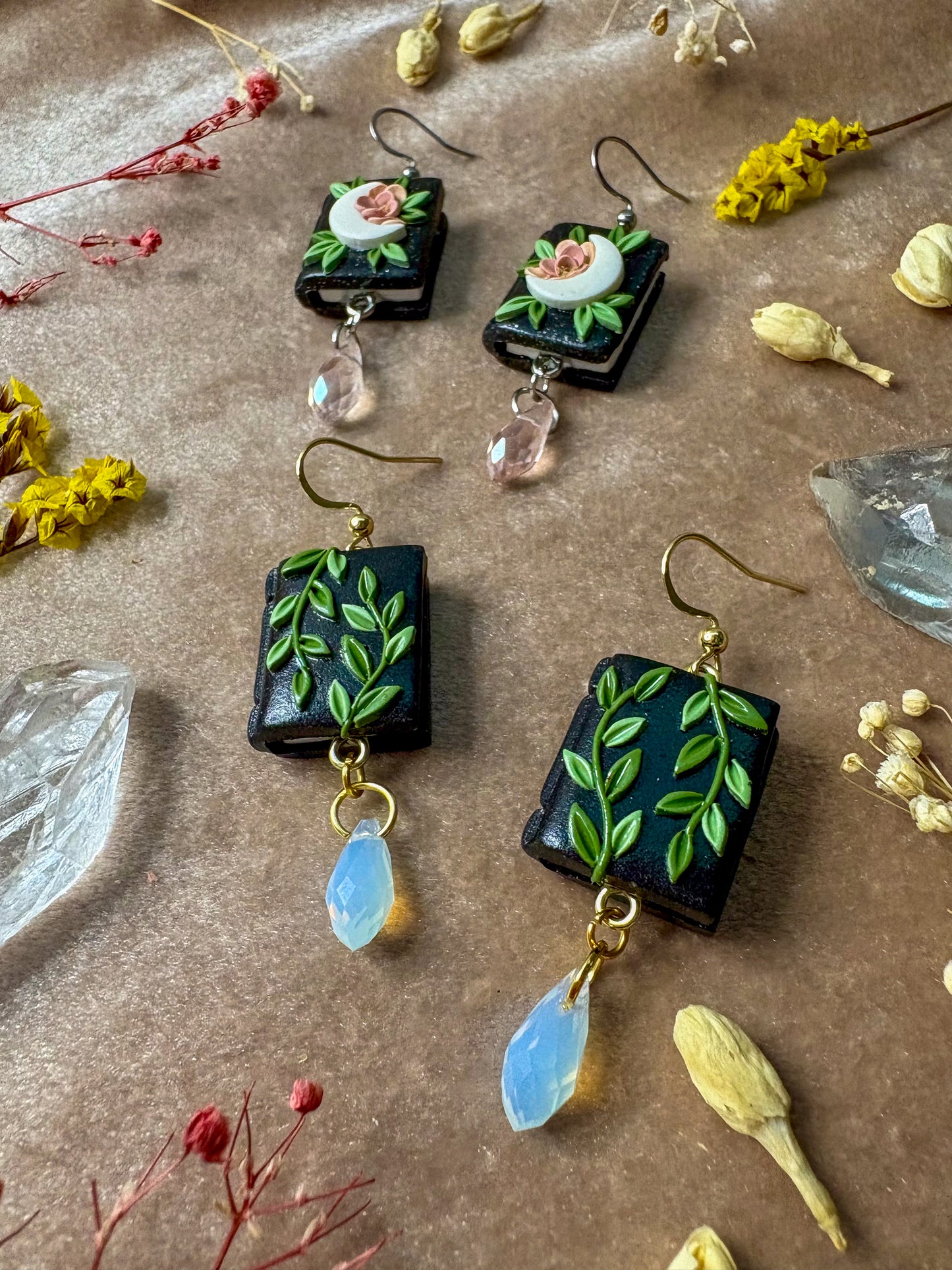 Celestial Book Earrings