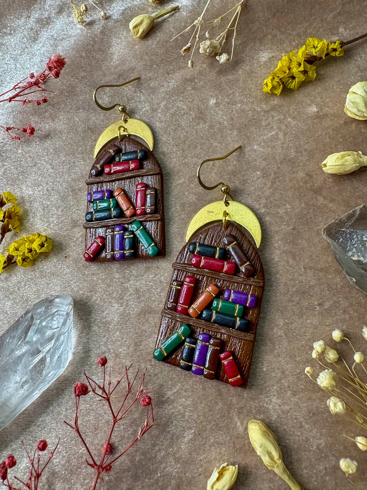 Only Books Bookcase Earrings