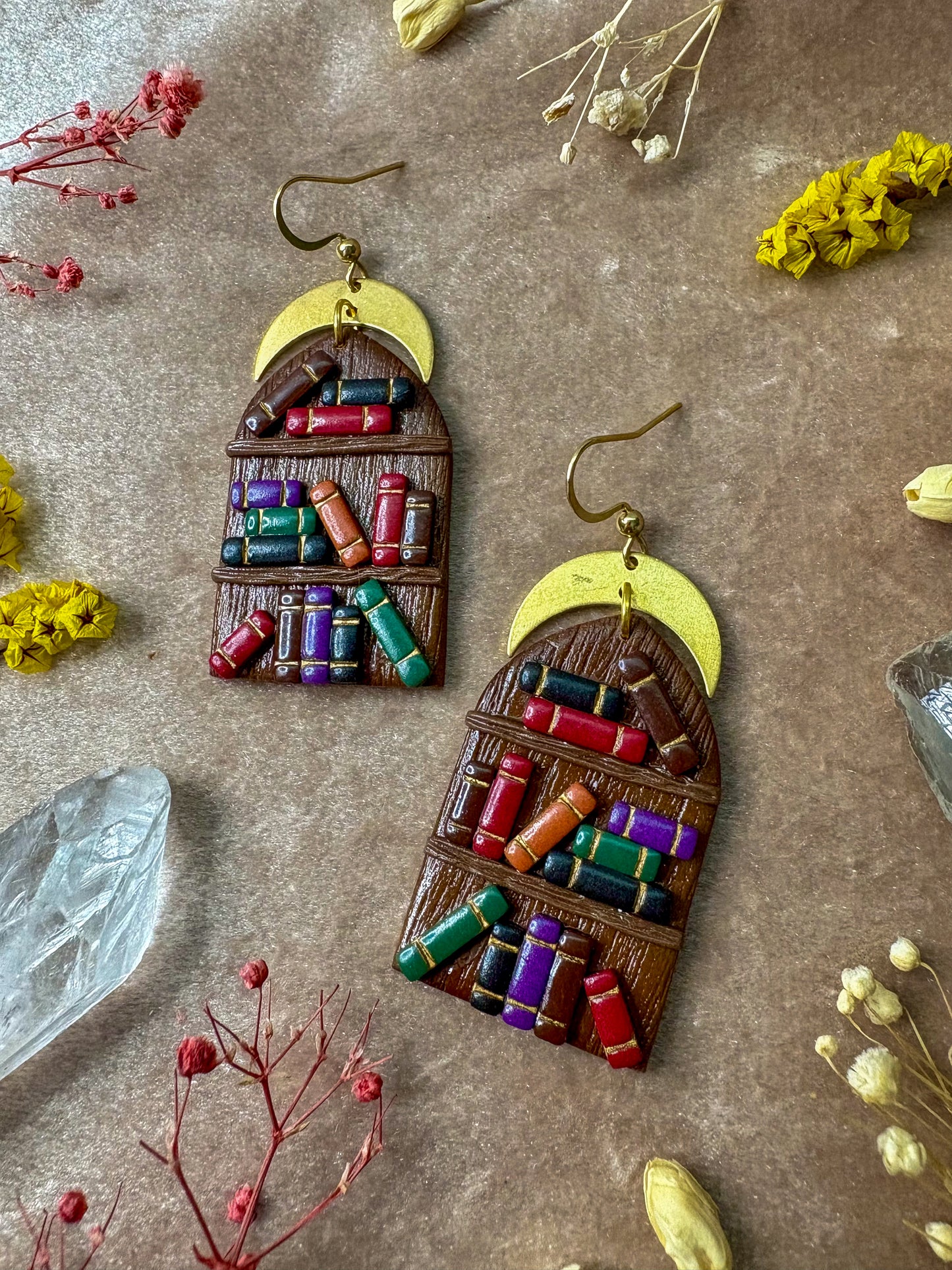 Only Books Bookcase Earrings