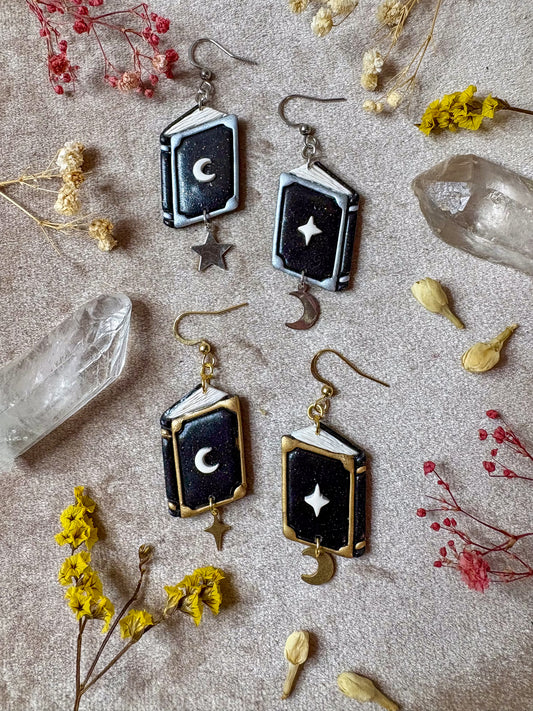 Celestial Book Earrings