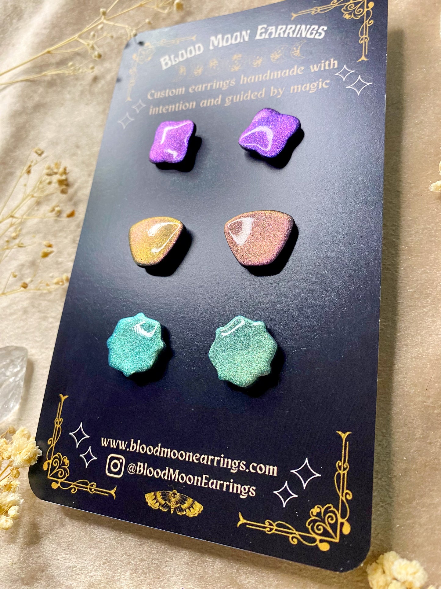 Moroccan Jewels (Color Shift) Sparkly Stud Pack