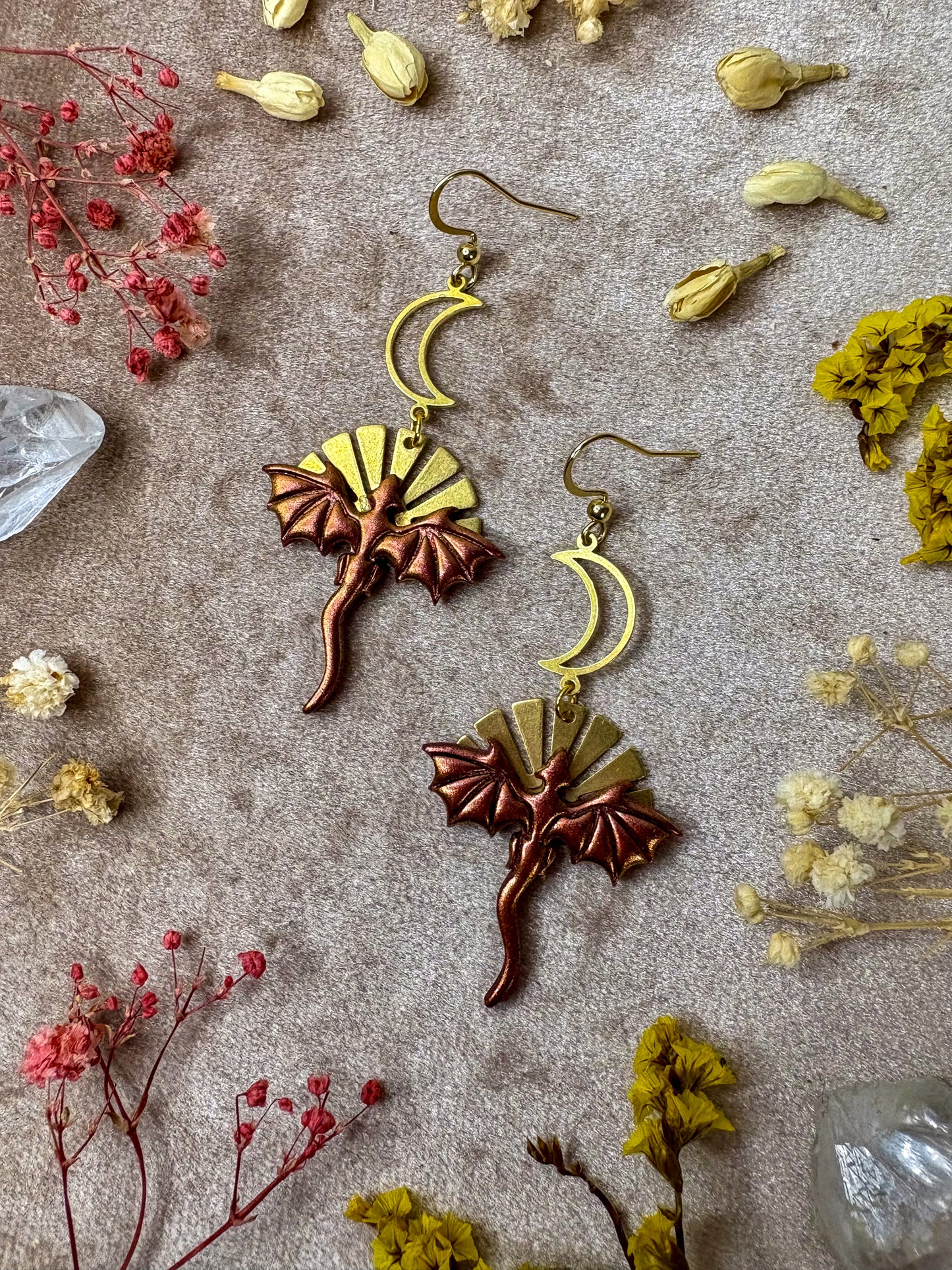 Mini Fire Dragon Earrings