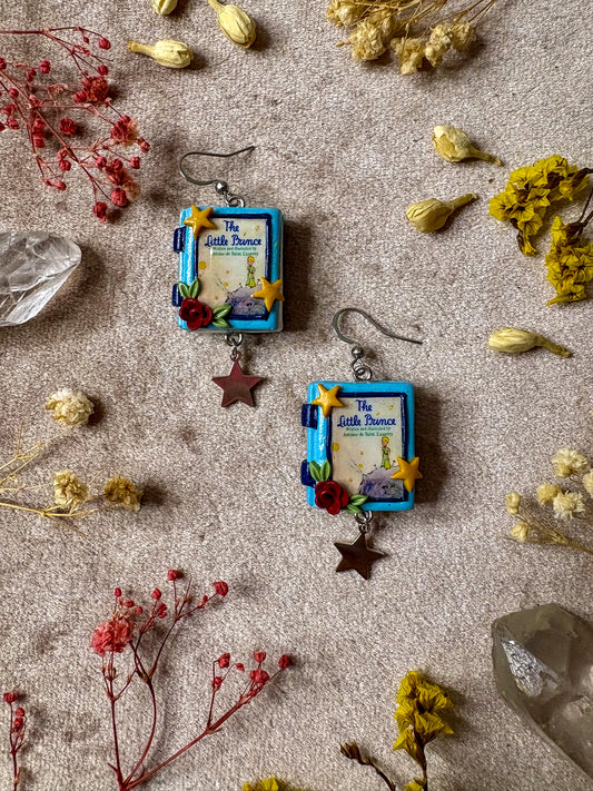 Little Prince Book Earrings