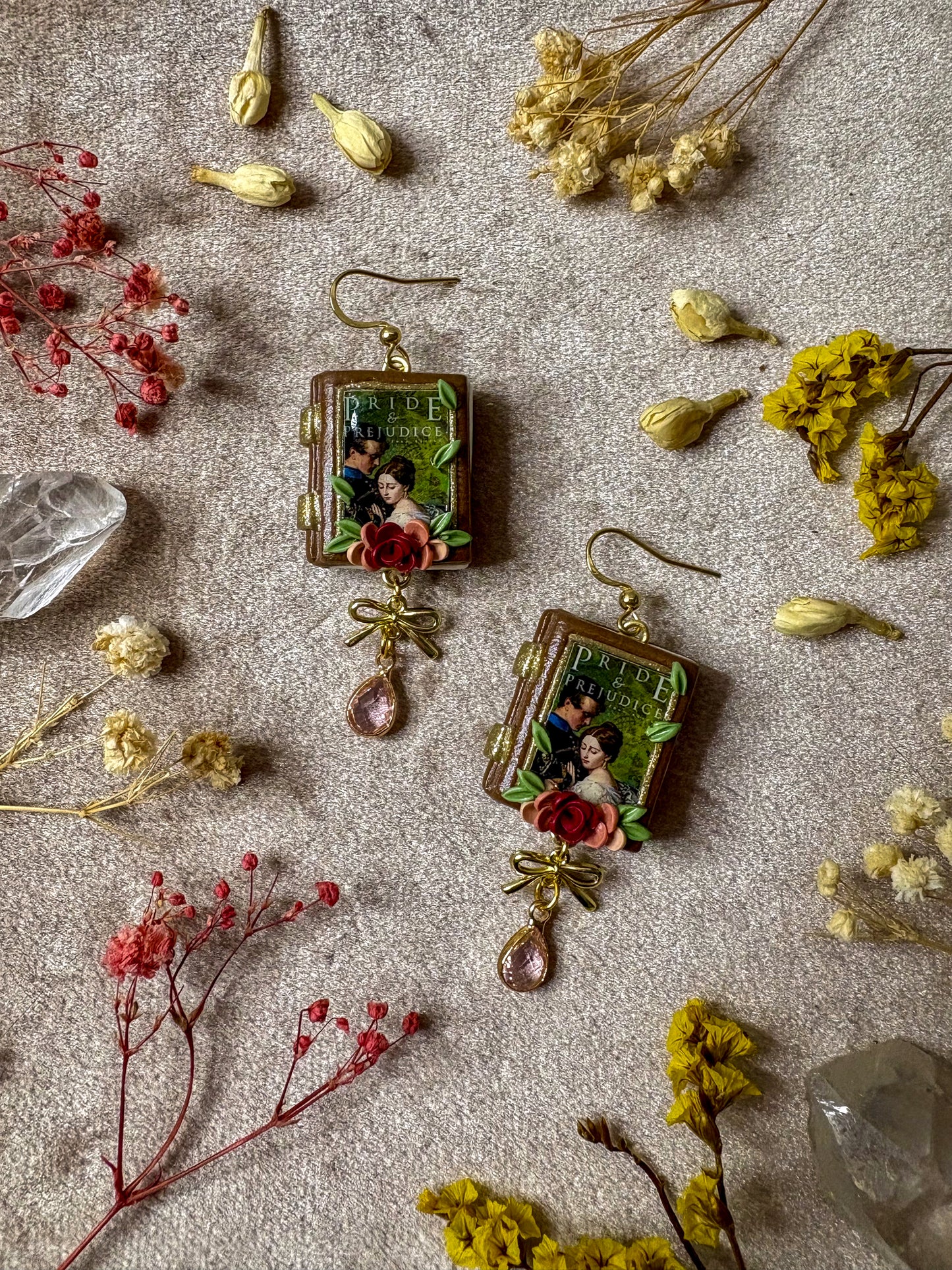 Pride and Prejudice Book Earrings