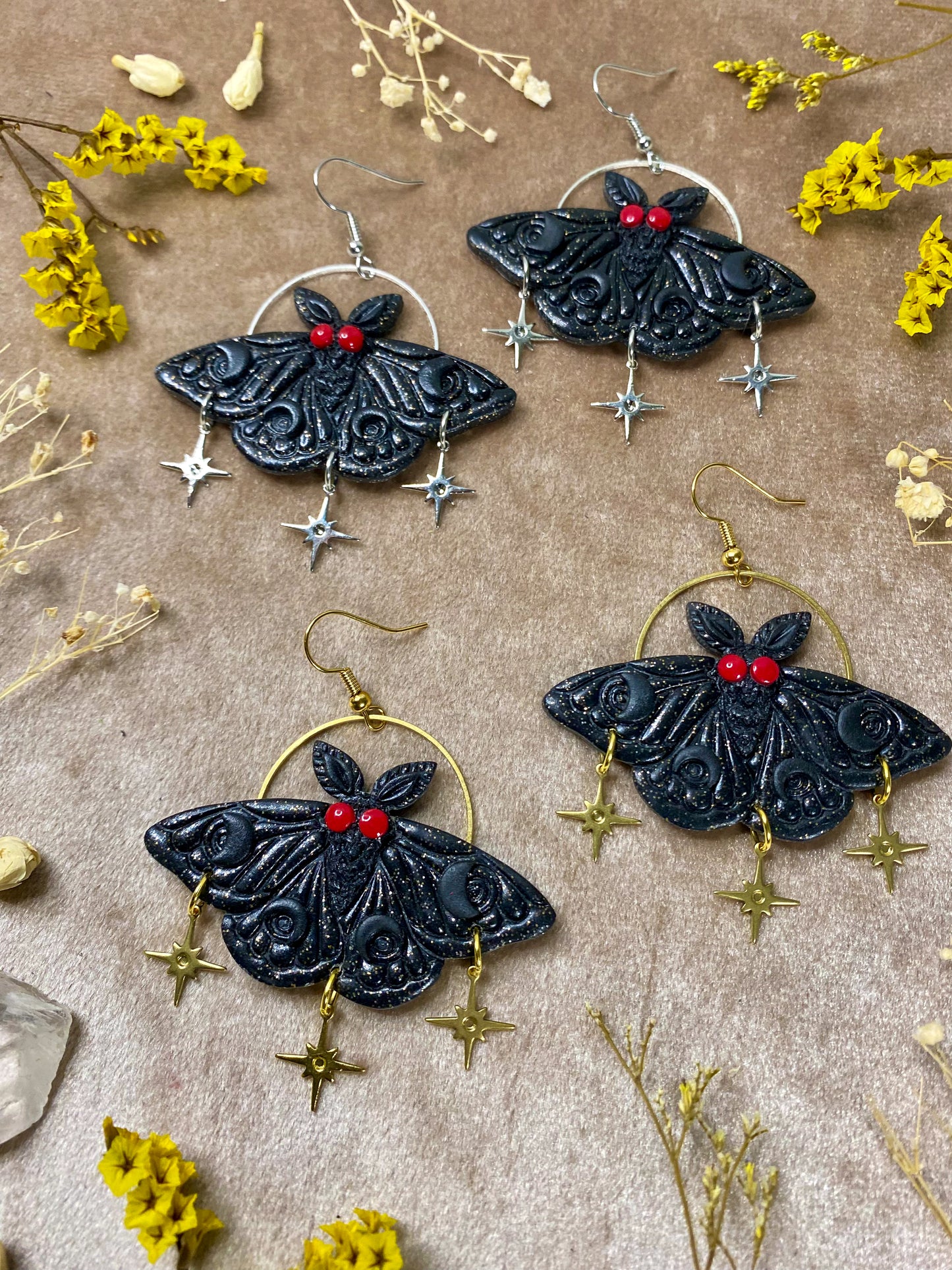 Mothman Earrings