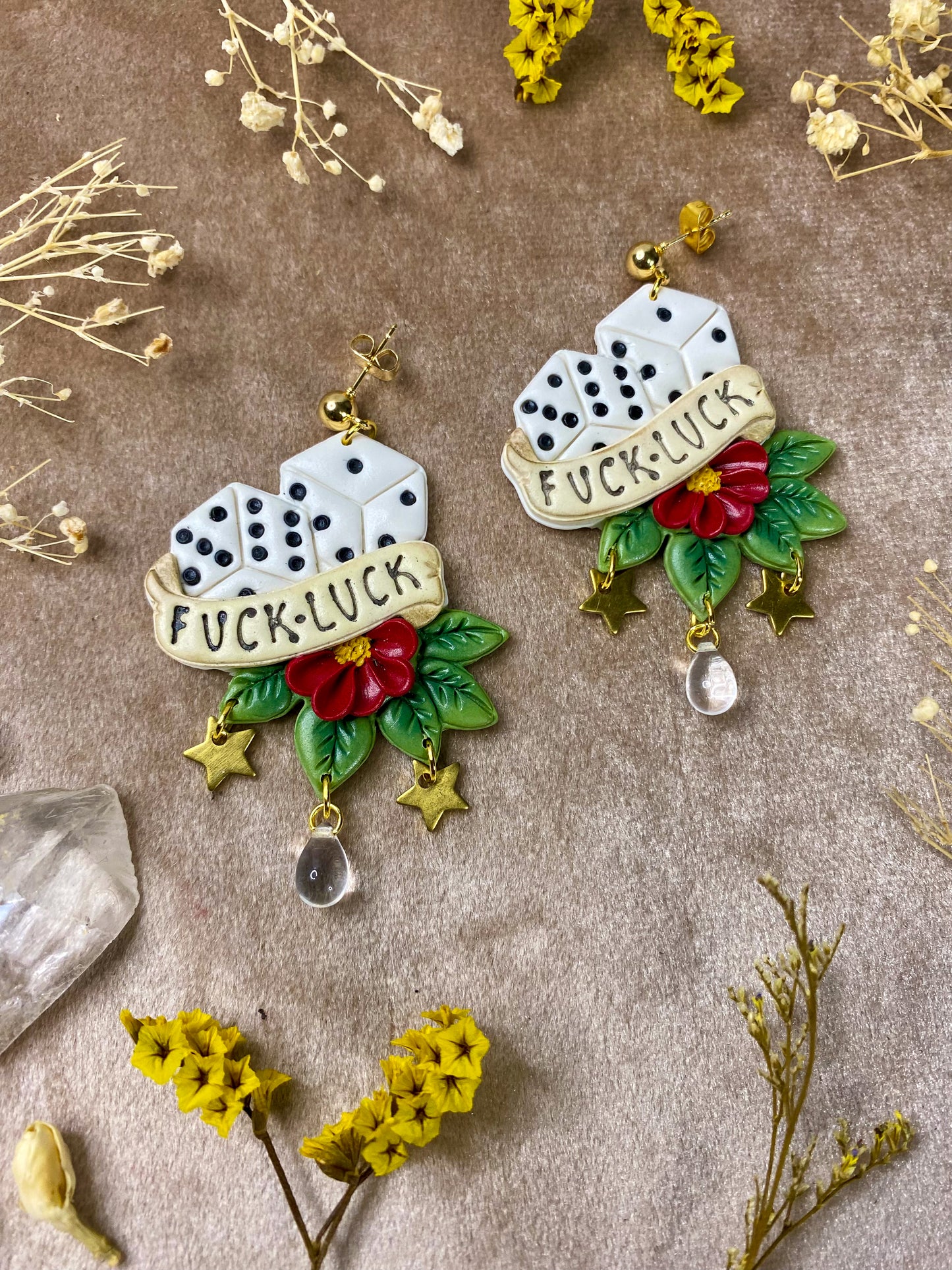 F*ck Luck Dice Earrings